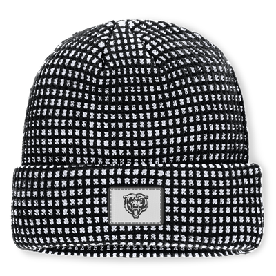 Chicago Bears Fanatics Scheme Cuffed Knit Hat - Black/White