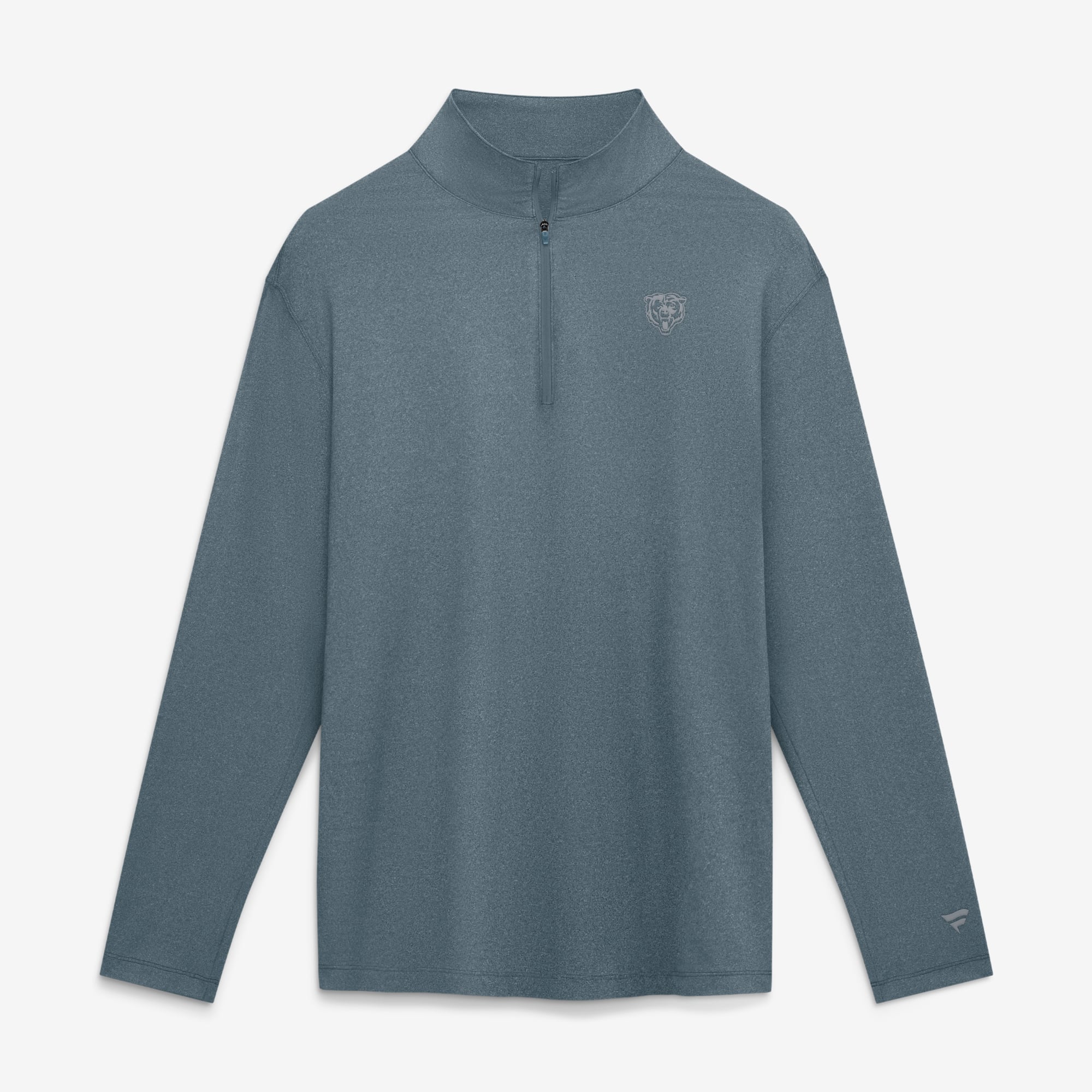 Pull à col zippé gris Chicago Bears Clutch pour homme de Fanatics