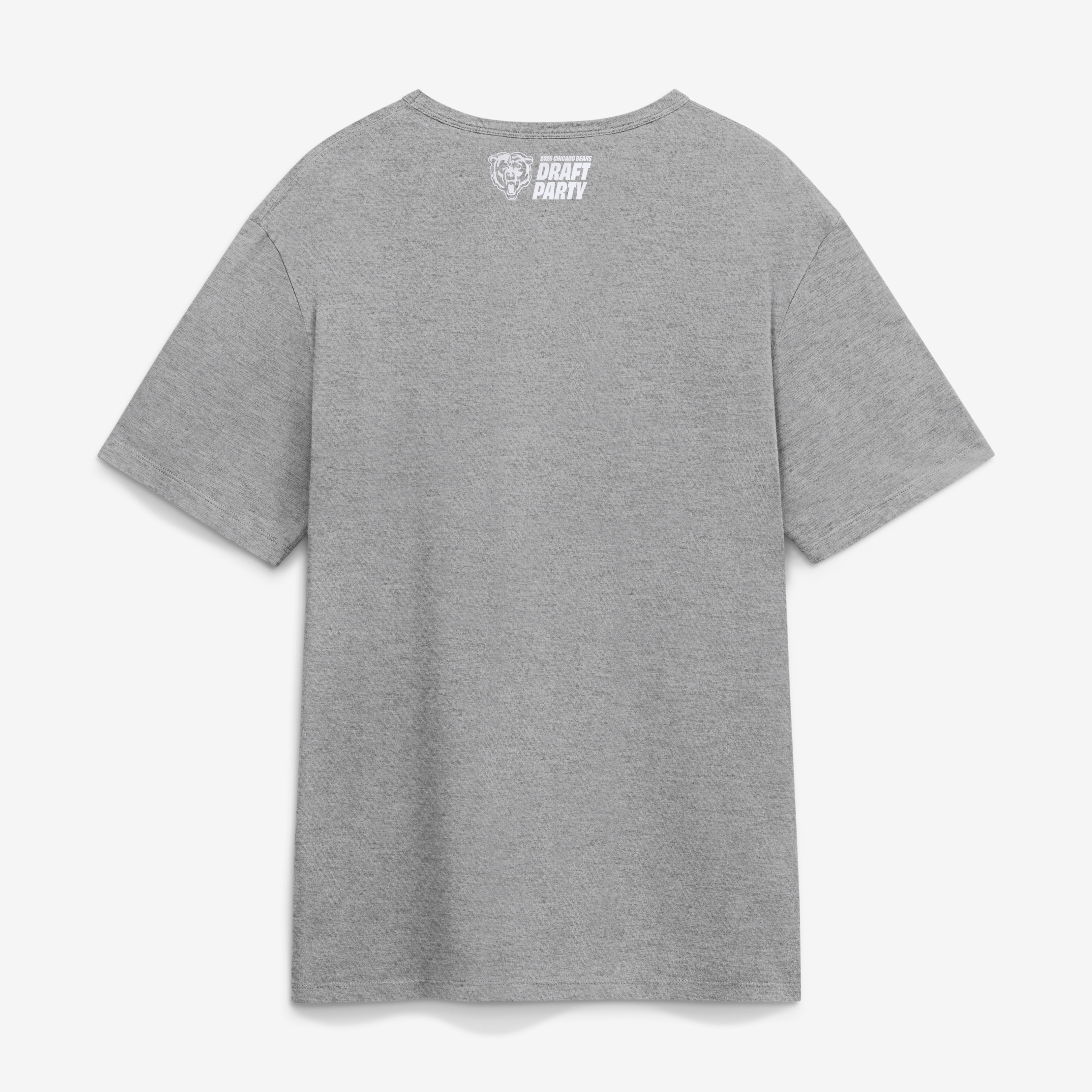 Men's Fanatics Heather Gray Chicago Bears 2026 Draft Party T-Shirt
