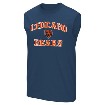 Chicago Bears Fanatics Big & Tall Hart & Soul Muscle Tank Top - Navy