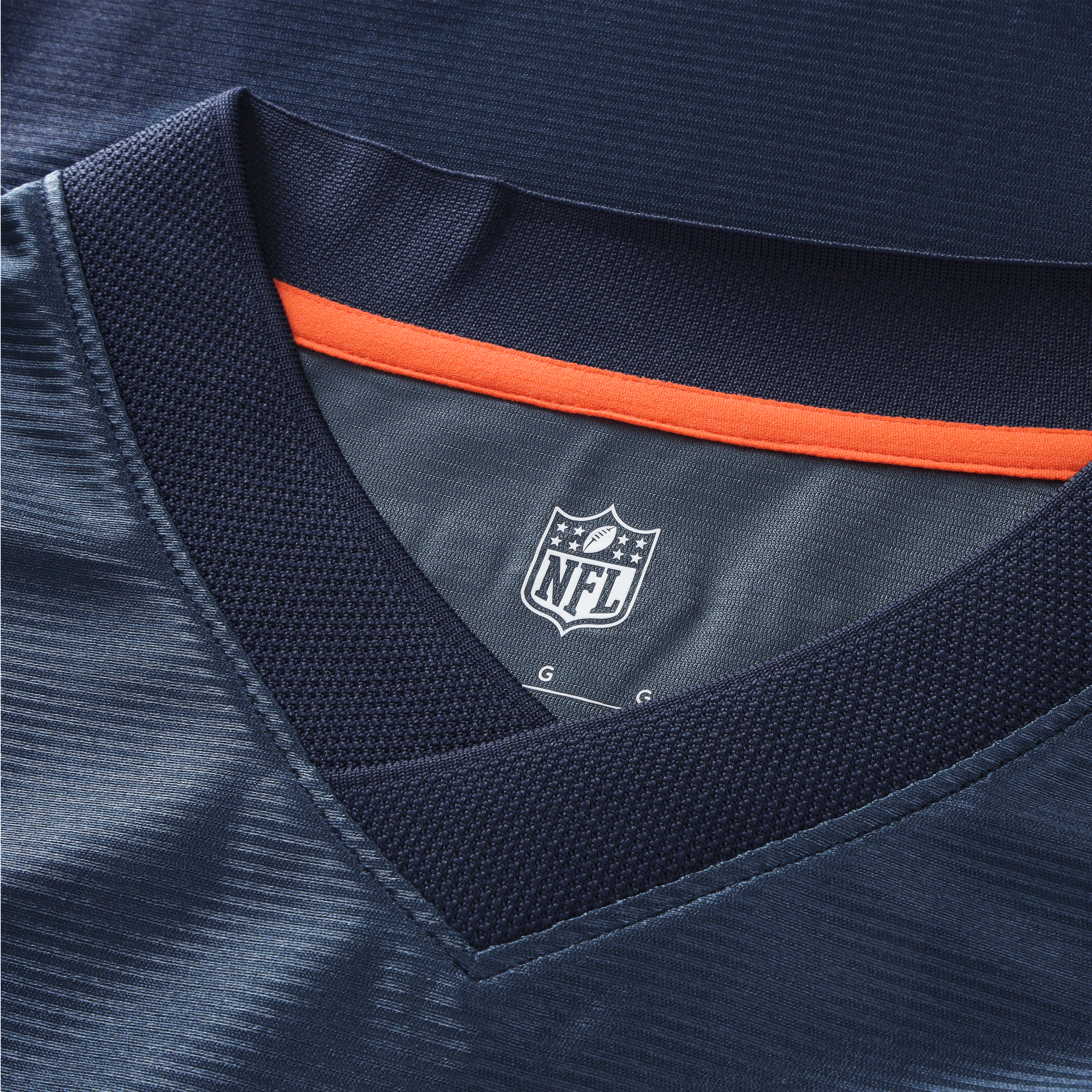 Men's Fanatics Navy Chicago Bears Football x V-Neck Fan Top