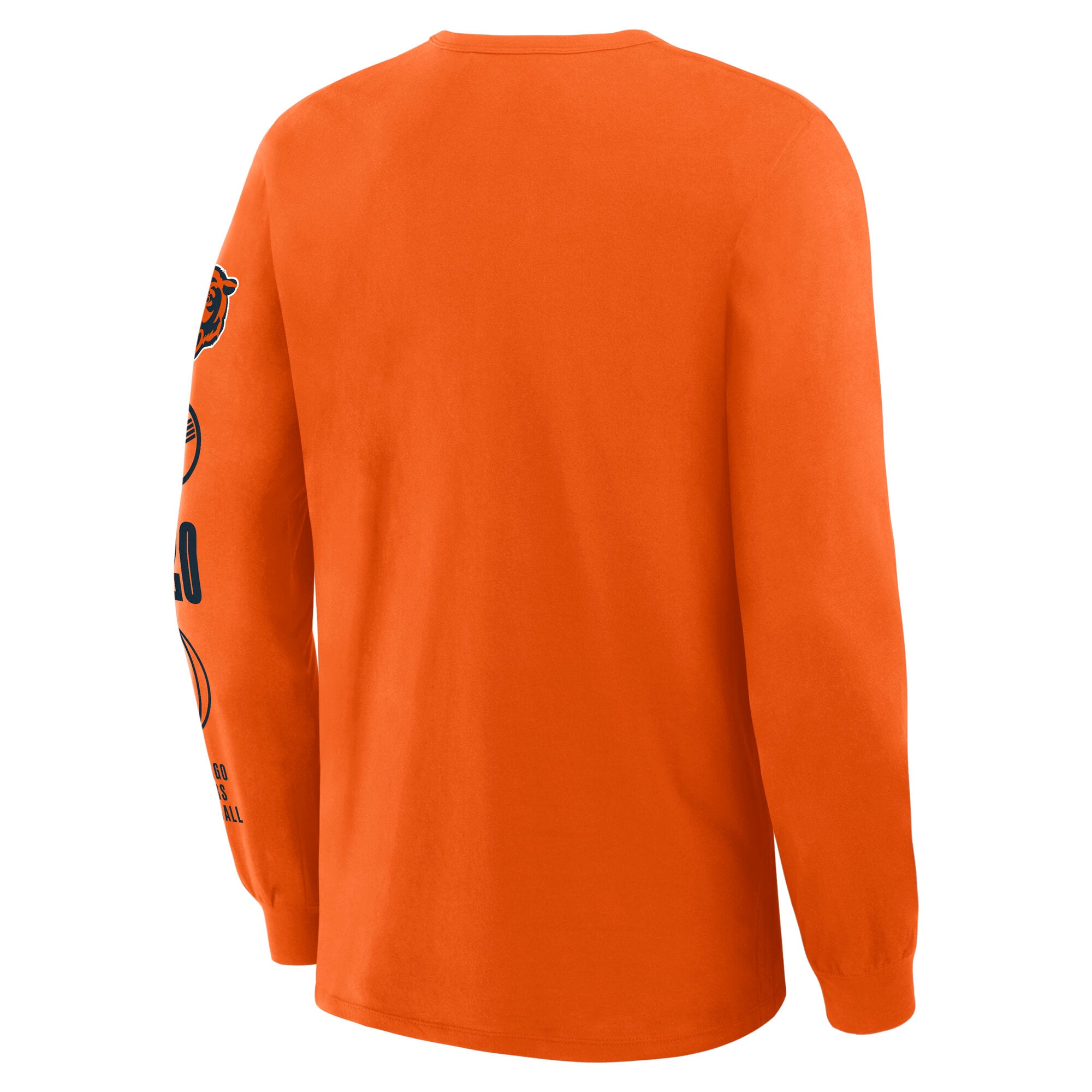 T-shirt à manches longues Fanatics Orange Chicago Bears pour homme