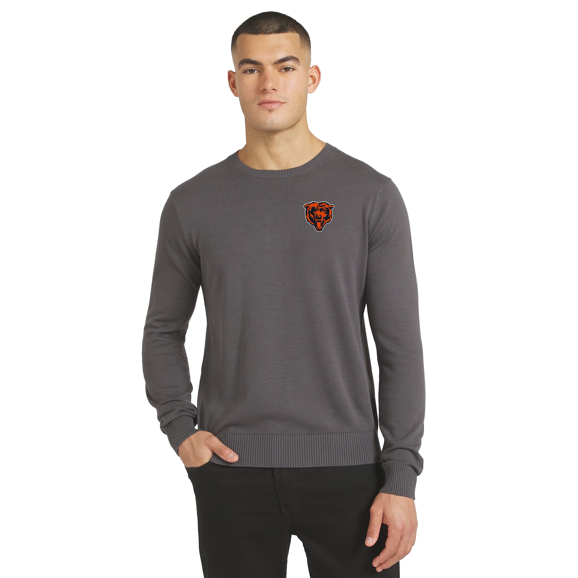 Men's J. Palmer Charcoal Chicago Bears Sweater