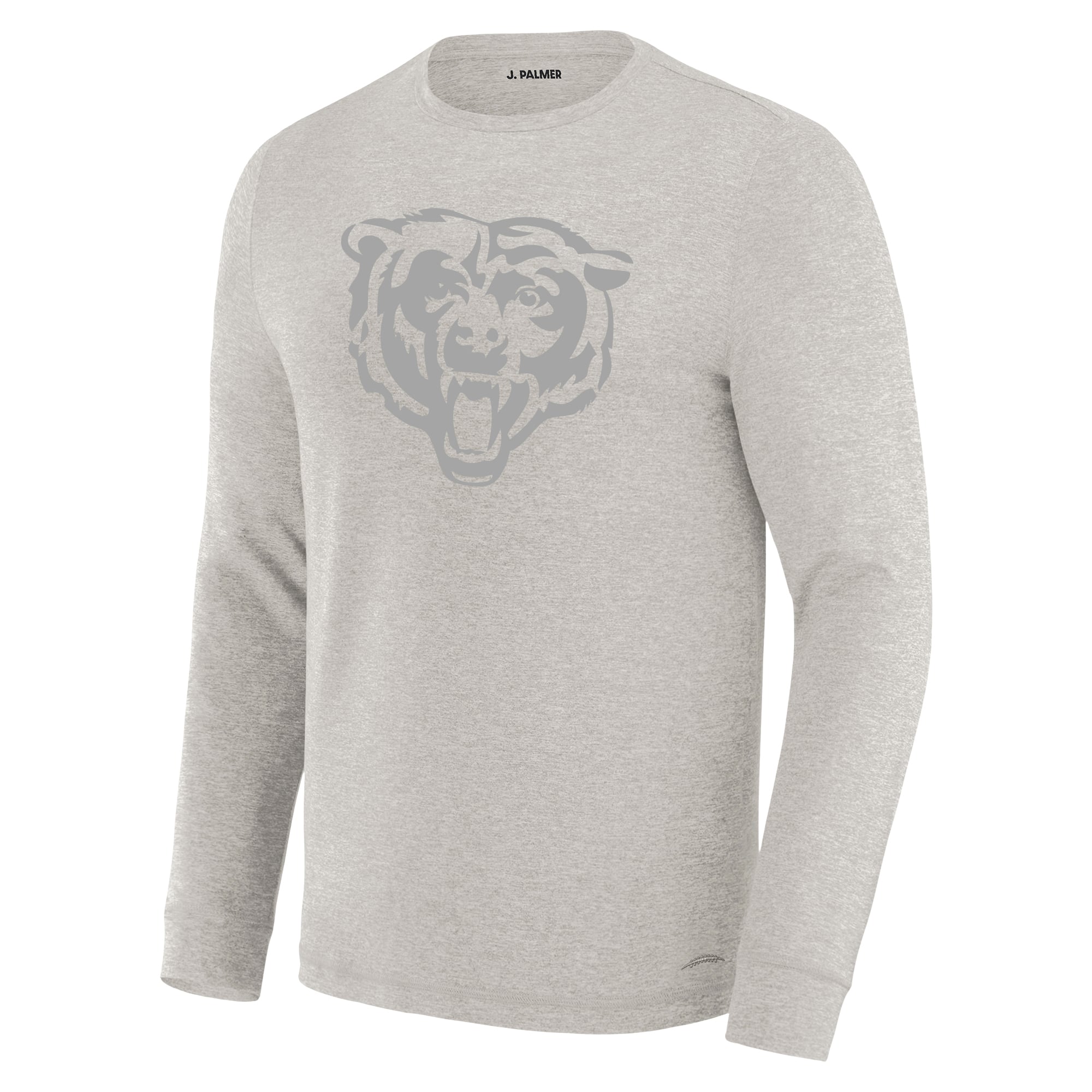 T-shirt à manches longues pour homme J. Palmer Stone Chicago Bears Four Down