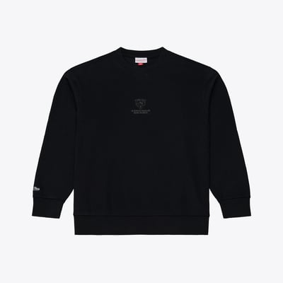 Chicago Bears Mitchell & Ness Core Essentials Micro Logo Fleece Sweatshirt - Black
