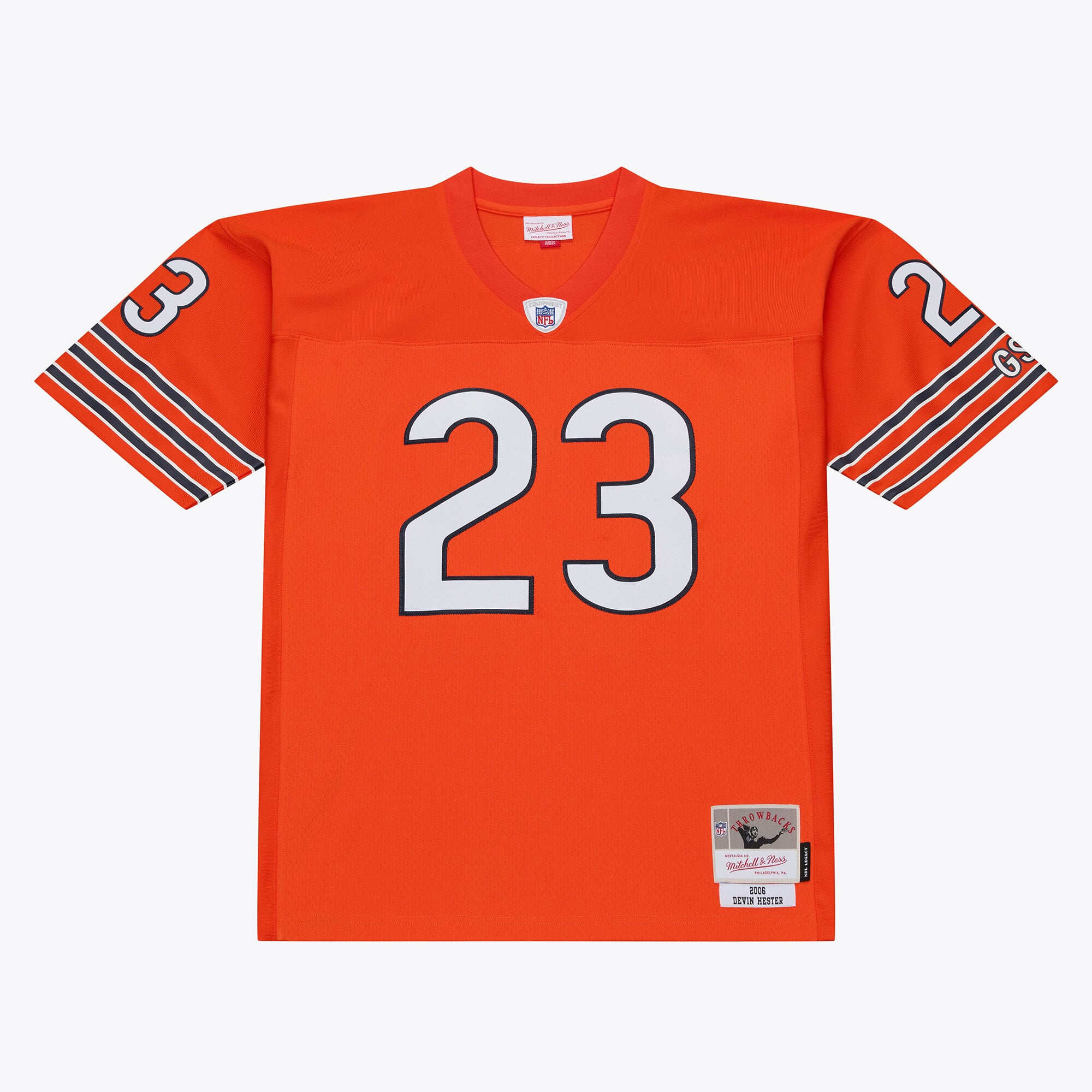 Maillot réplique Legacy 2006 de Devin Hester, orange foncé, Mitchell & Ness, pour homme