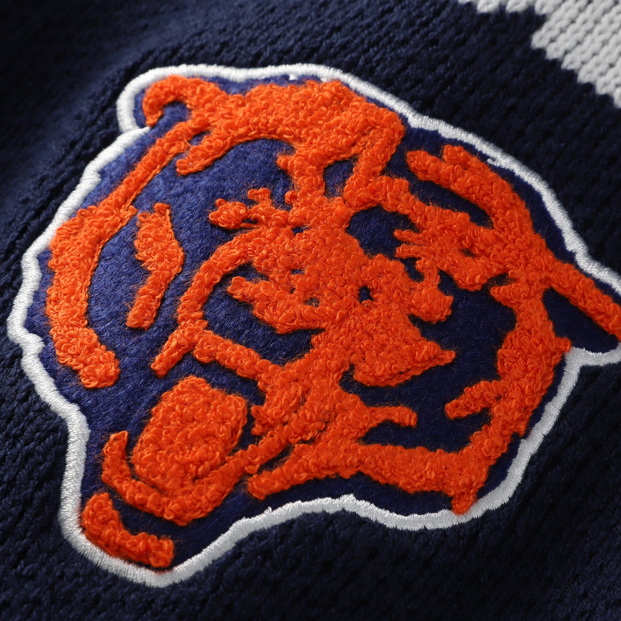 Men's Mitchell & Ness Navy Chicago Bears Head Coach Sweater