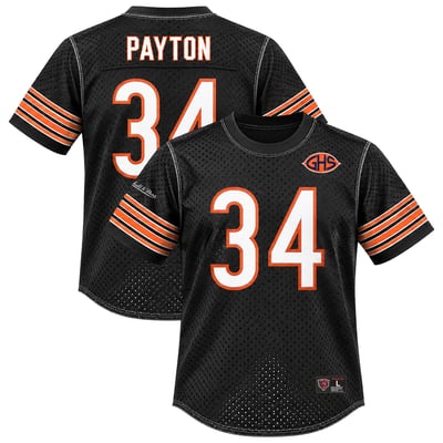 Walter Payton Chicago Bears Mitchell & Ness Men's Retired Player Mesh Crewneck Top - Black