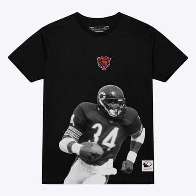 Walter Payton Chicago Bears Mitchell & Ness Retired Solo Player T-Shirt - Black