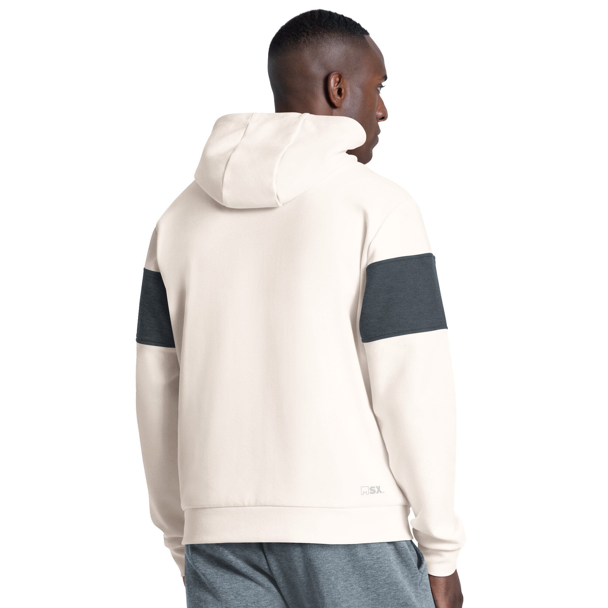 Men's MSX by Michael Strahan Cream Chicago Bears Competition Full-Zip Tri-Blend Hoodie