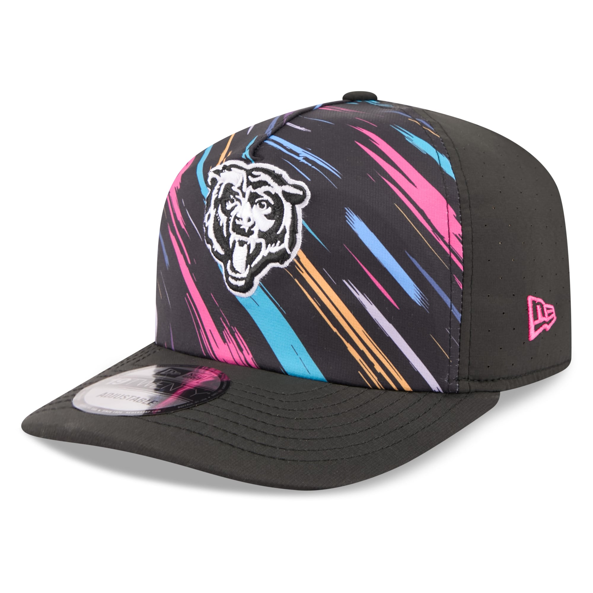 Men's New Era Black Chicago Bears 2026 NFL Crucial Catch 19TWENTY Adjustable Hat