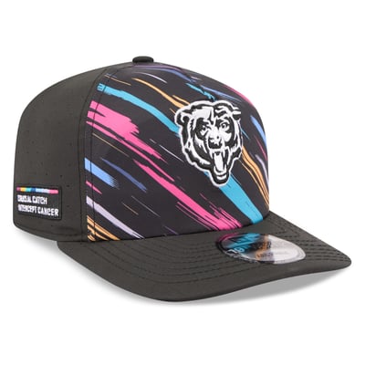 Chicago Bears New Era 2026 NFL Crucial Catch 19TWENTY Adjustable Hat - Black