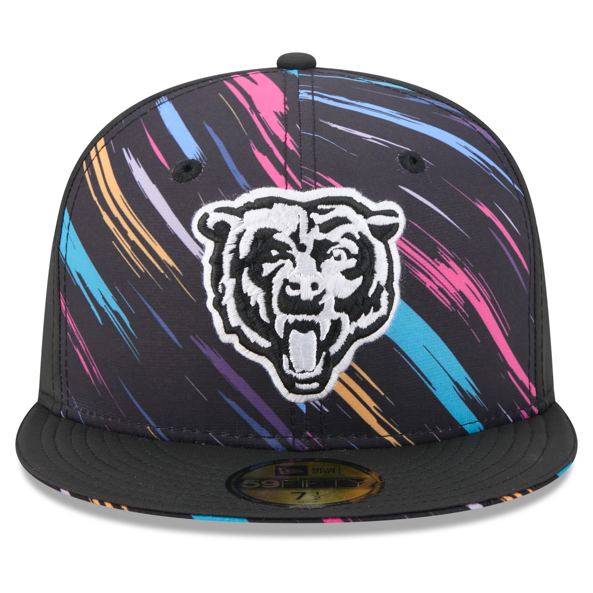 Men's New Era Black Chicago Bears 2026 NFL Crucial Catch 59FIFTY Fitted Hat