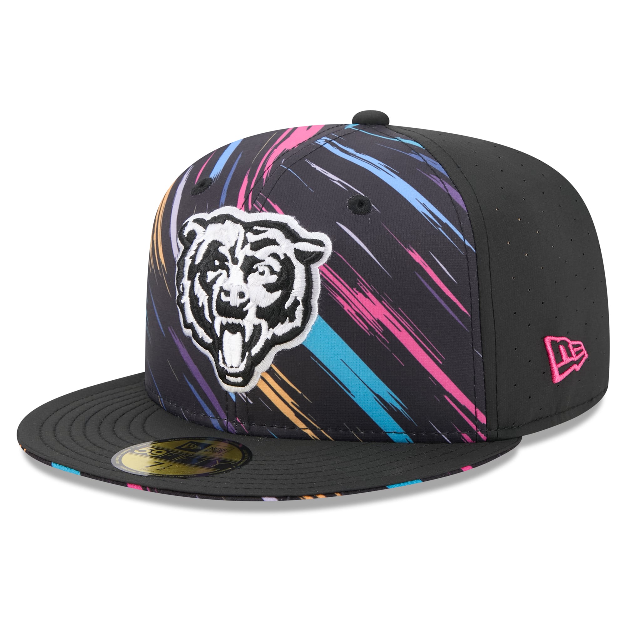 Men's New Era Black Chicago Bears 2026 NFL Crucial Catch 59FIFTY Fitted Hat