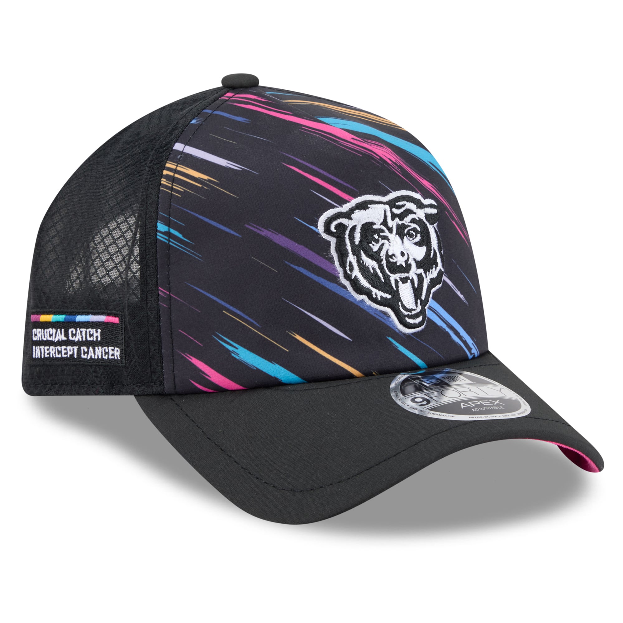 Men's New Era Black Chicago Bears 2026 NFL Crucial Catch 9FORTY Apex Adjustable Hat