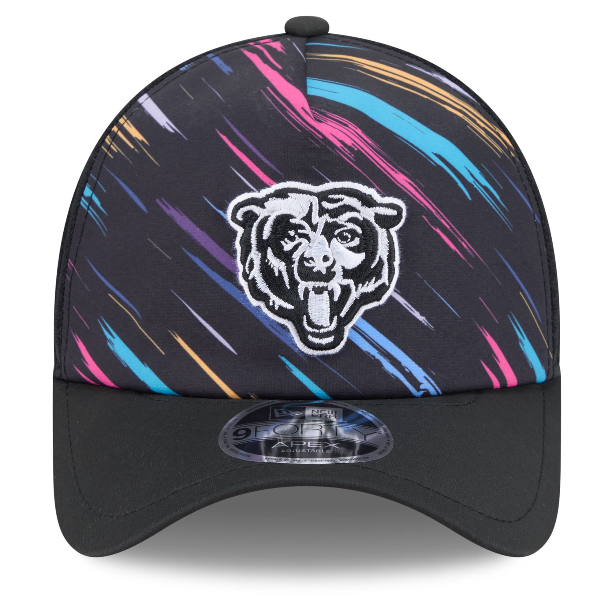 Men's New Era Black Chicago Bears 2026 NFL Crucial Catch 9FORTY Apex Adjustable Hat