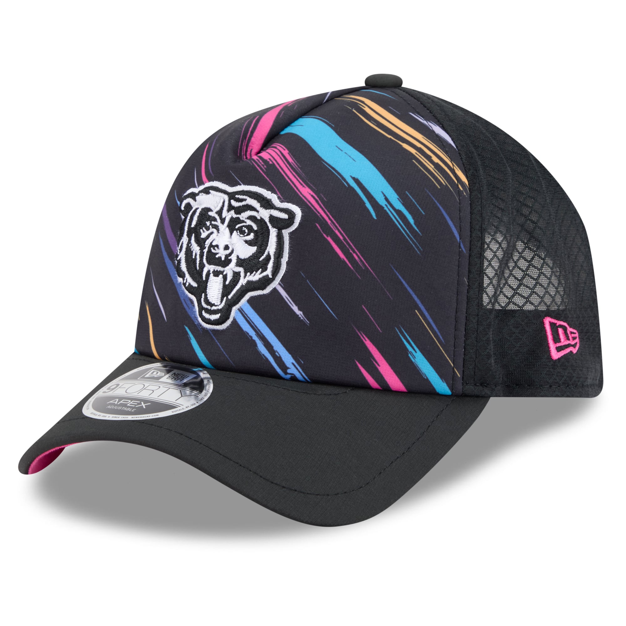 Men's New Era Black Chicago Bears 2026 NFL Crucial Catch 9FORTY Apex Adjustable Hat