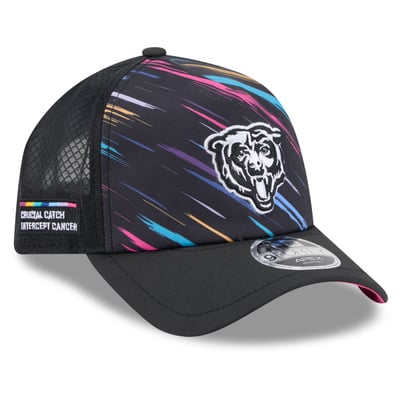 Chicago Bears New Era 2026 NFL Crucial Catch 9FORTY Apex Adjustable Hat - Black