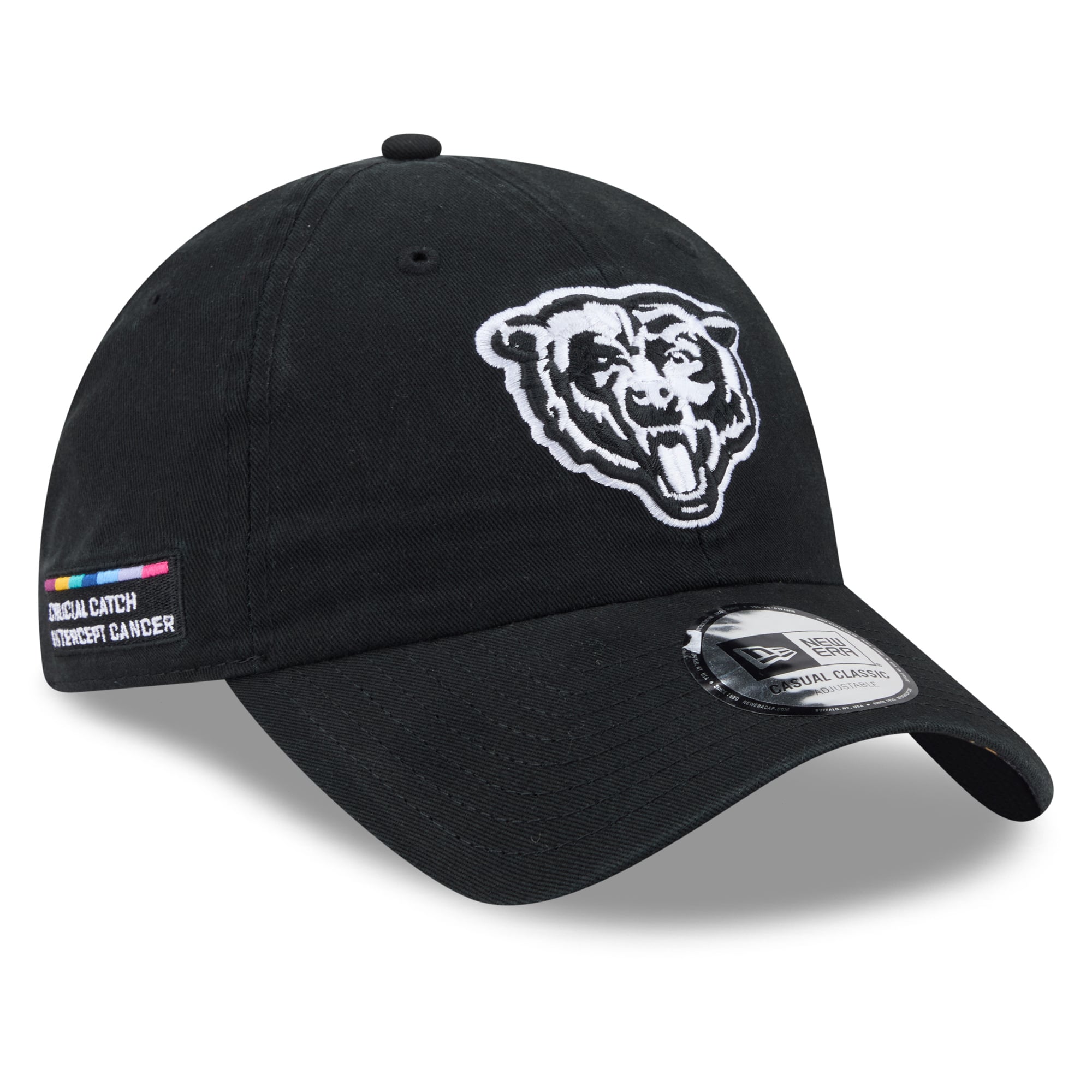 Men's New Era Black Chicago Bears 2026 NFL Crucial Catch Casual Classic Adjustable Hat