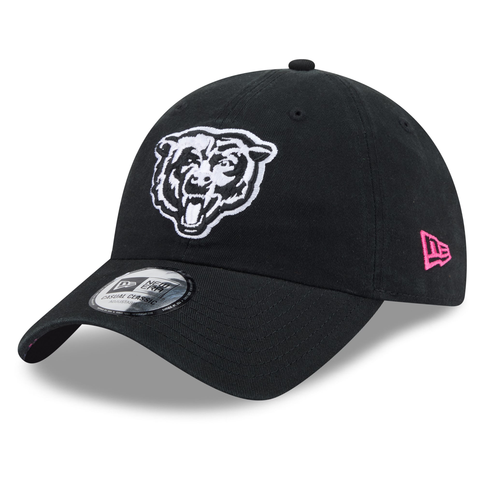Men's New Era Black Chicago Bears 2026 NFL Crucial Catch Casual Classic Adjustable Hat