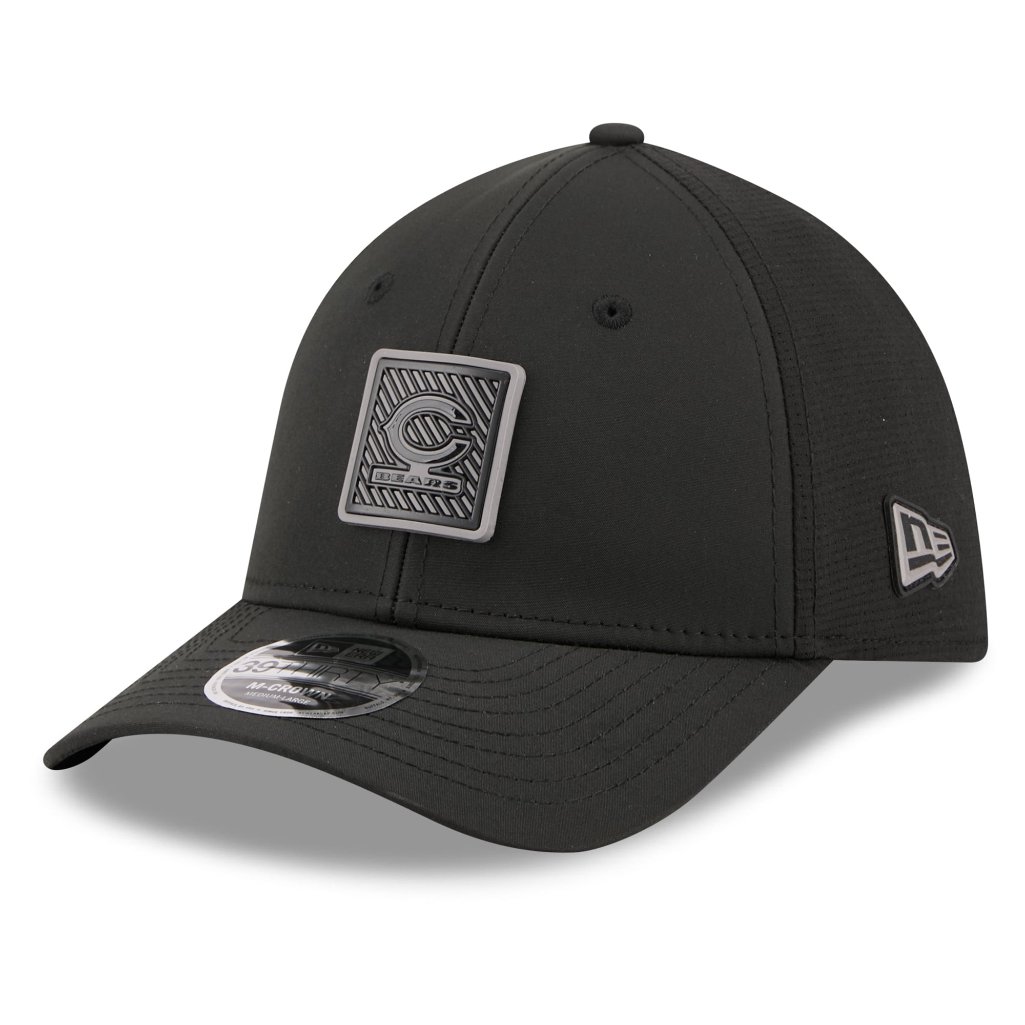 Casquette New Era noire Chicago Bears 2026 NFL Training Camp 39THIRTY Flex pour homme