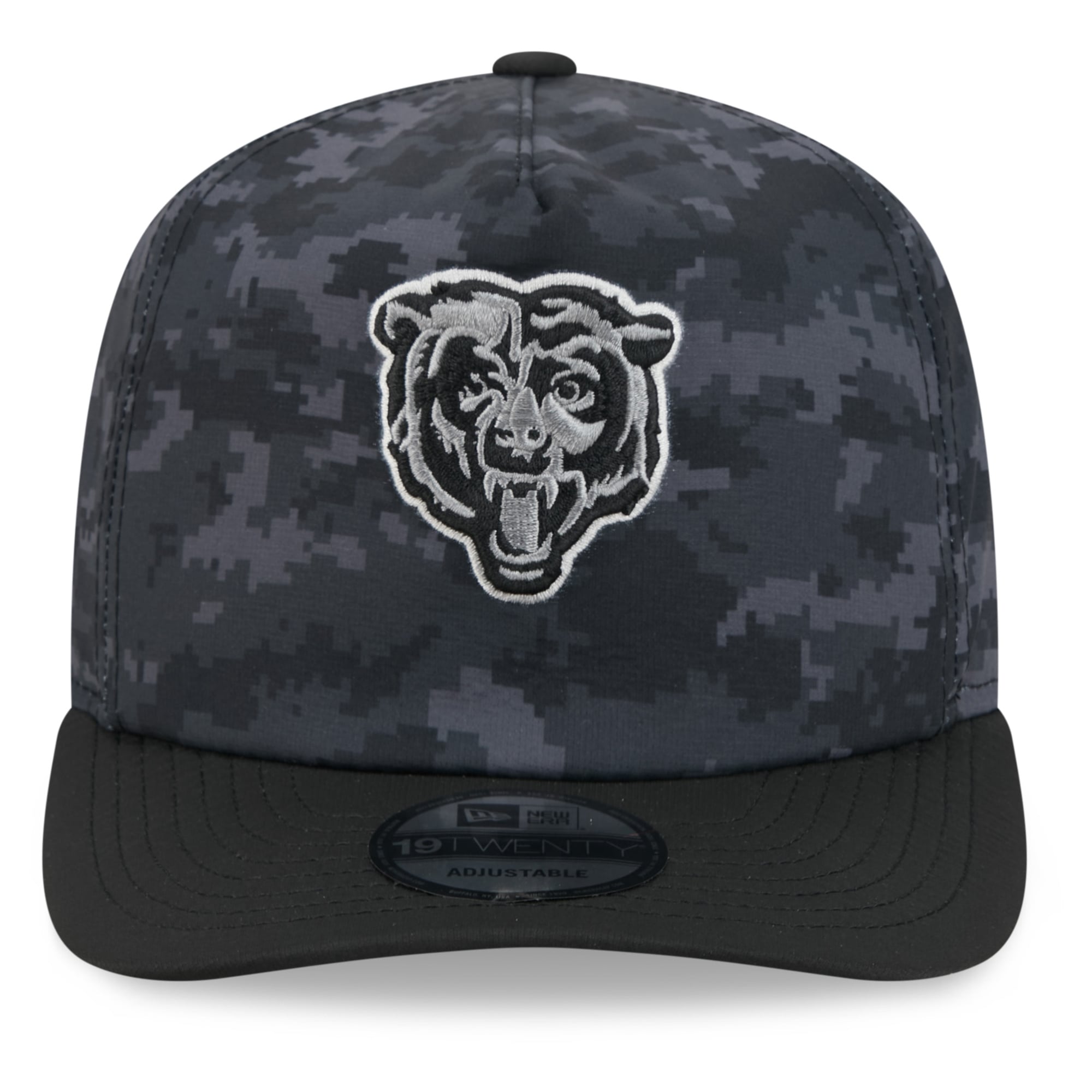 Casquette ajustable New Era noire Chicago Bears 2026 Salute To Service 19TWENTY pour homme