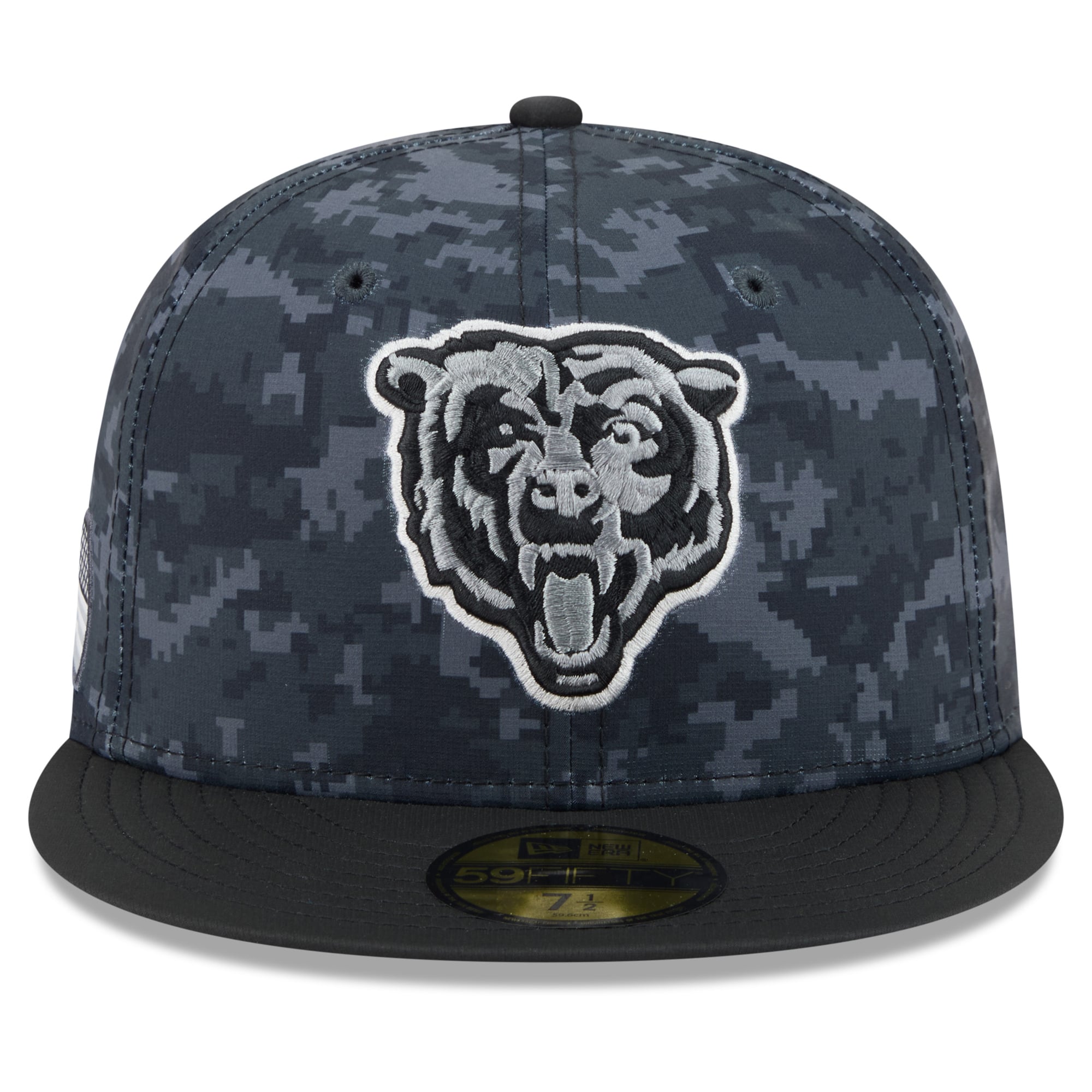 Men's New Era Black Chicago Bears 2026 Salute To Service 59FIFTY Fitted Hat