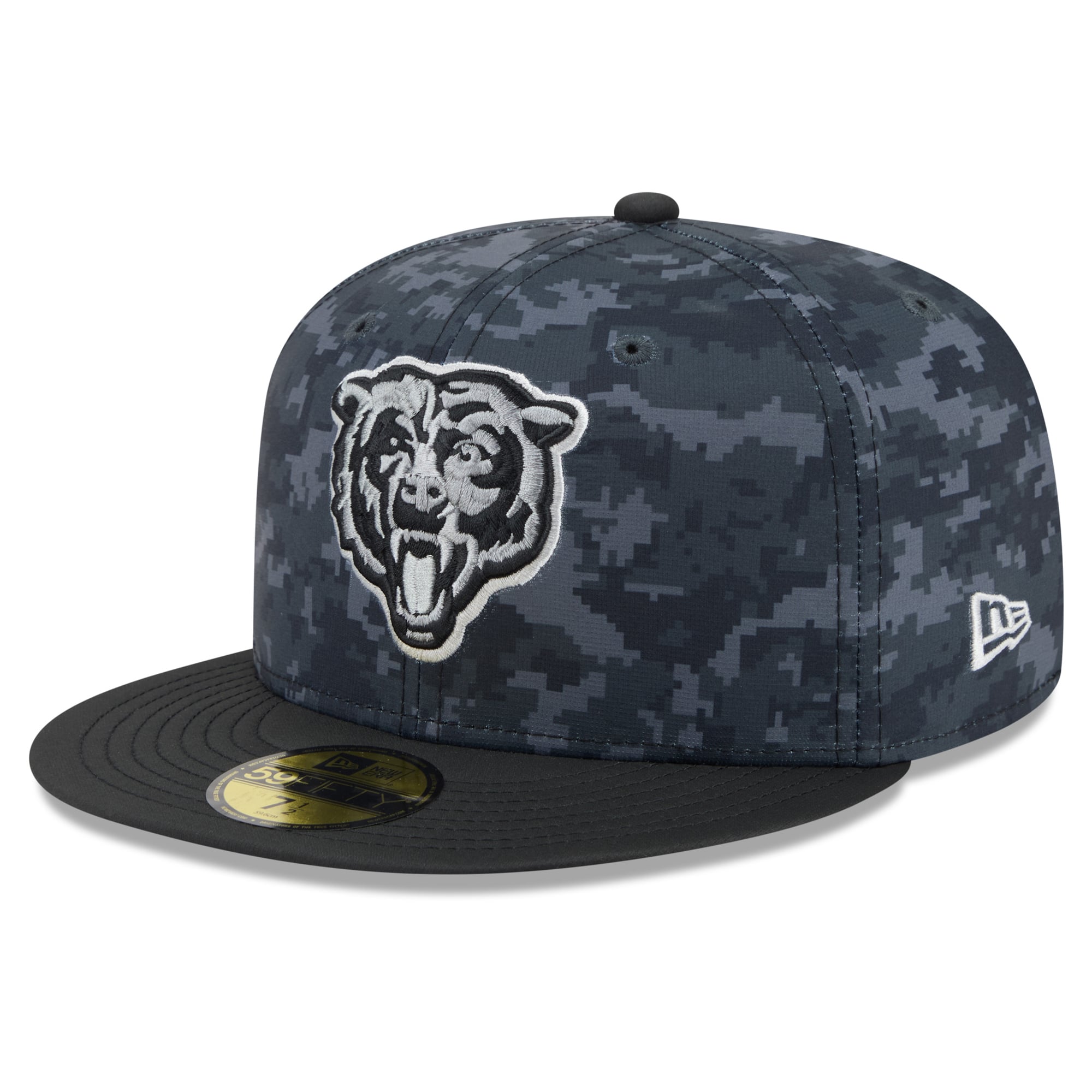 Men's New Era Black Chicago Bears 2026 Salute To Service 59FIFTY Fitted Hat