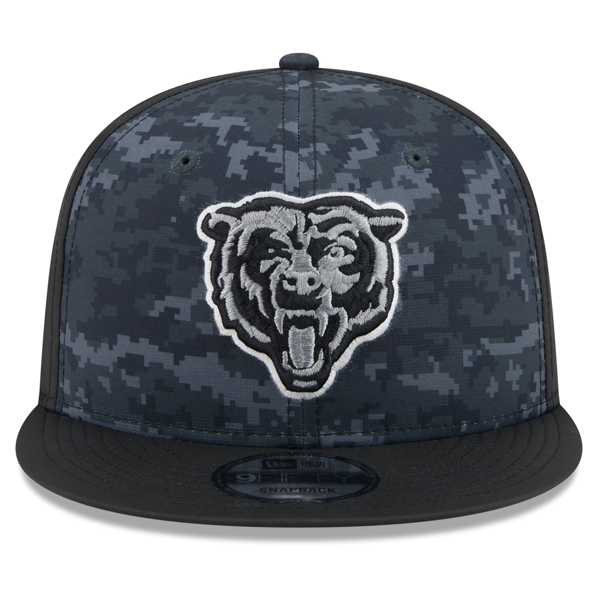 Casquette snapback New Era noire Chicago Bears 2026 Salute To Service 9FIFTY pour homme