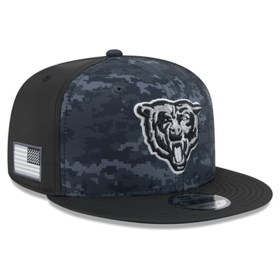 Chicago Bears New Era 2026 Salute To Service 9FIFTY Snapback Hat - Black