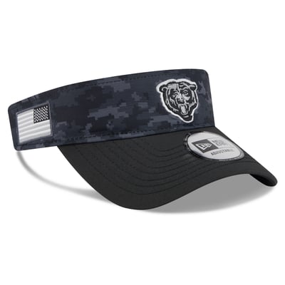 Chicago Bears New Era 2026 Salute To Service Adjustable Visor - Black