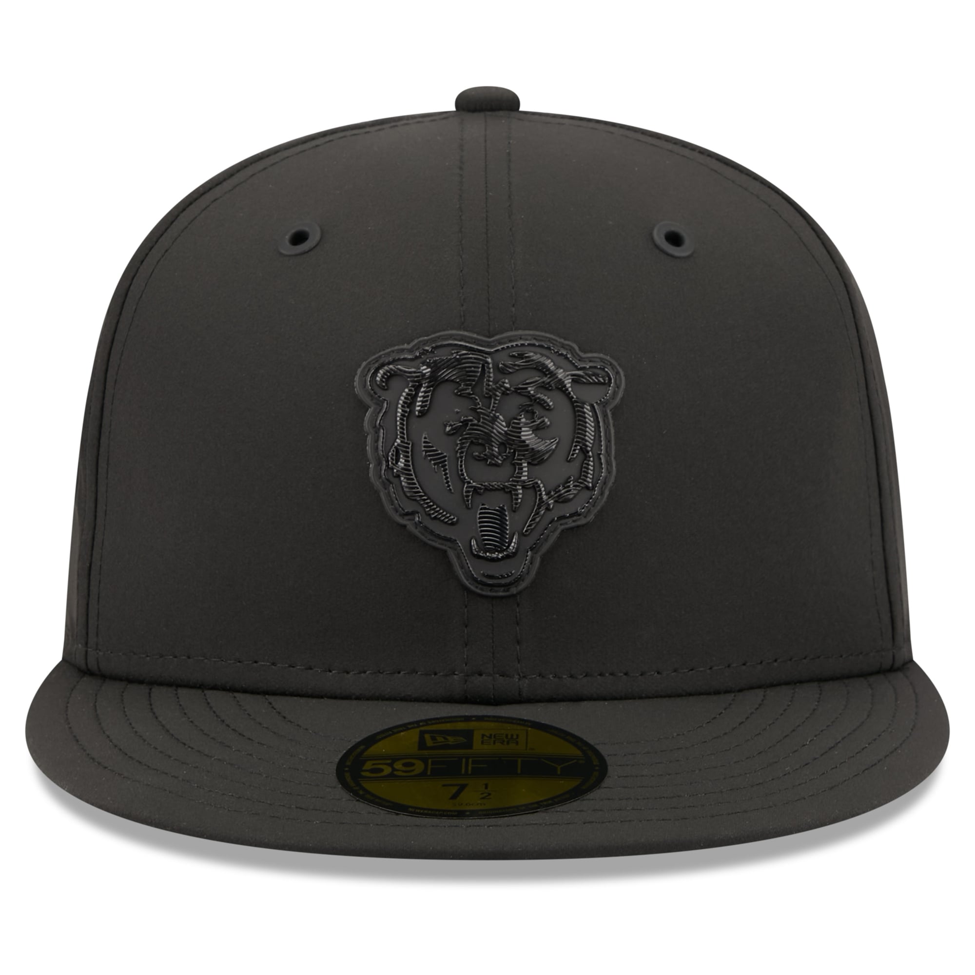 Casquette ajustée New Era noire Chicago Bears 2026 Sideline 59FIFTY pour homme