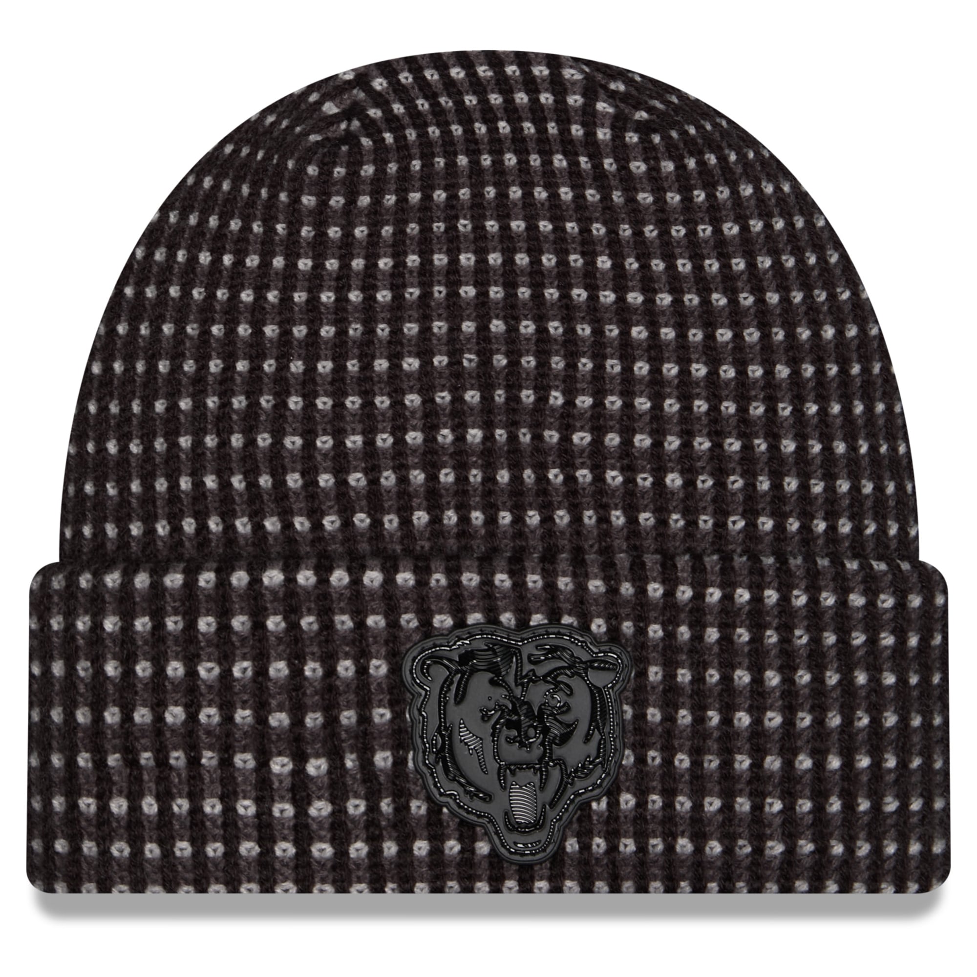 Bonnet à revers New Era noir pour homme, Chicago Bears 2026, idéal pour les temps froids.