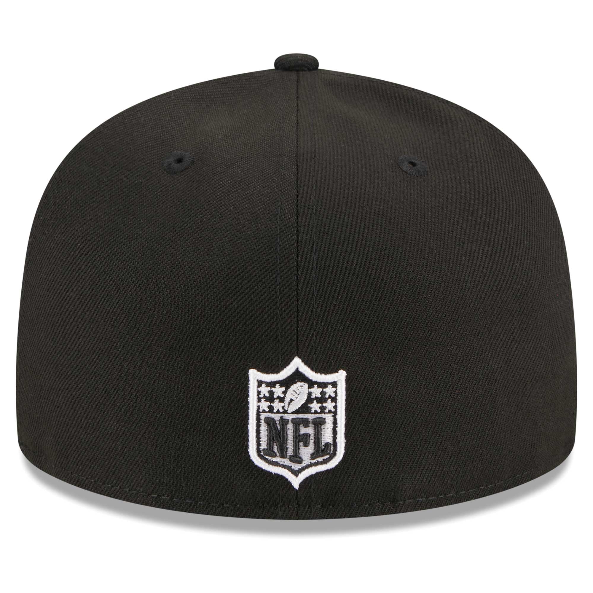 Casquette ajustée 59FIFTY noire avec logo alternatif des Chicago Bears pour hommes New Era