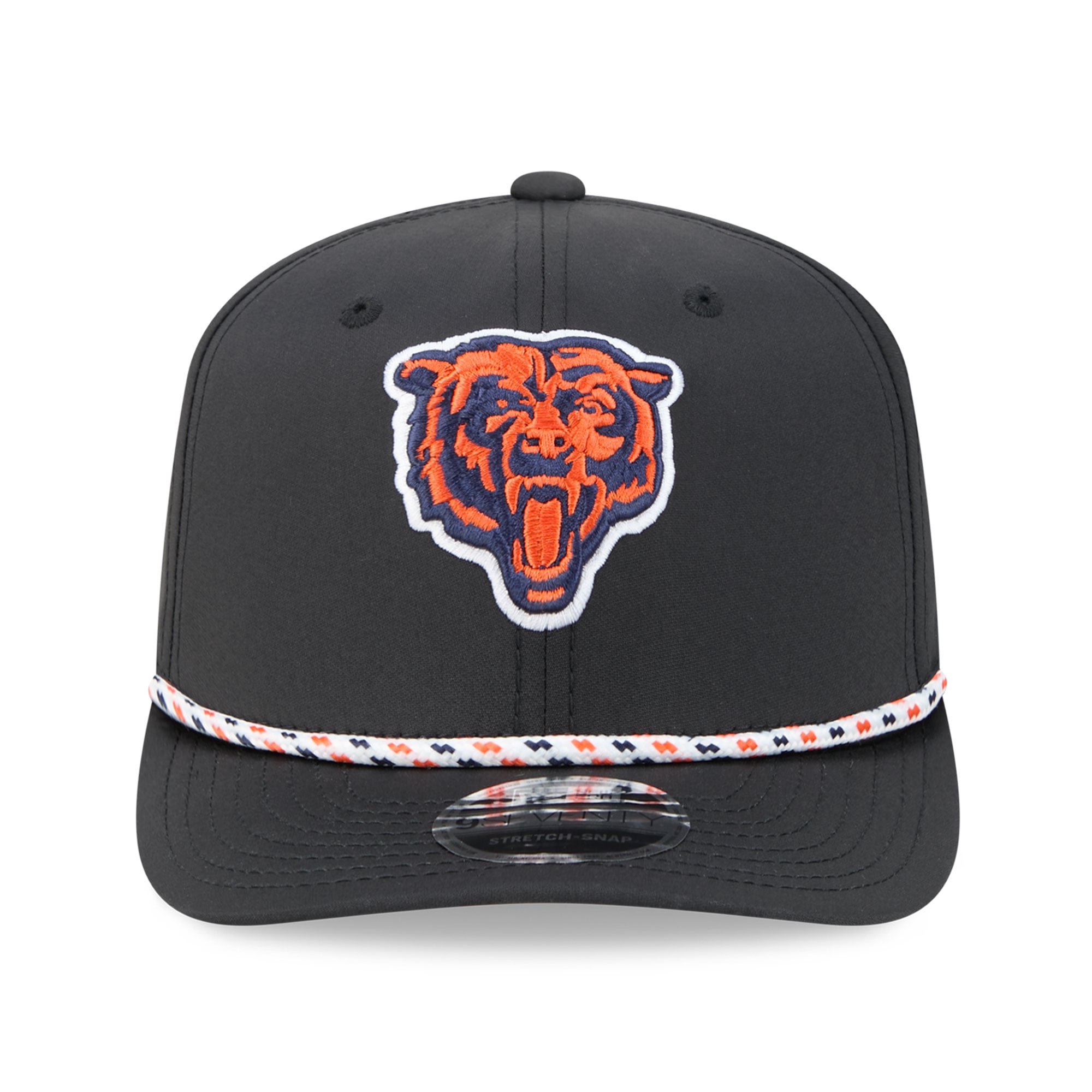 Men's New Era Black Chicago Bears Bear Head Logo 9SEVENTY Adjustable Hat