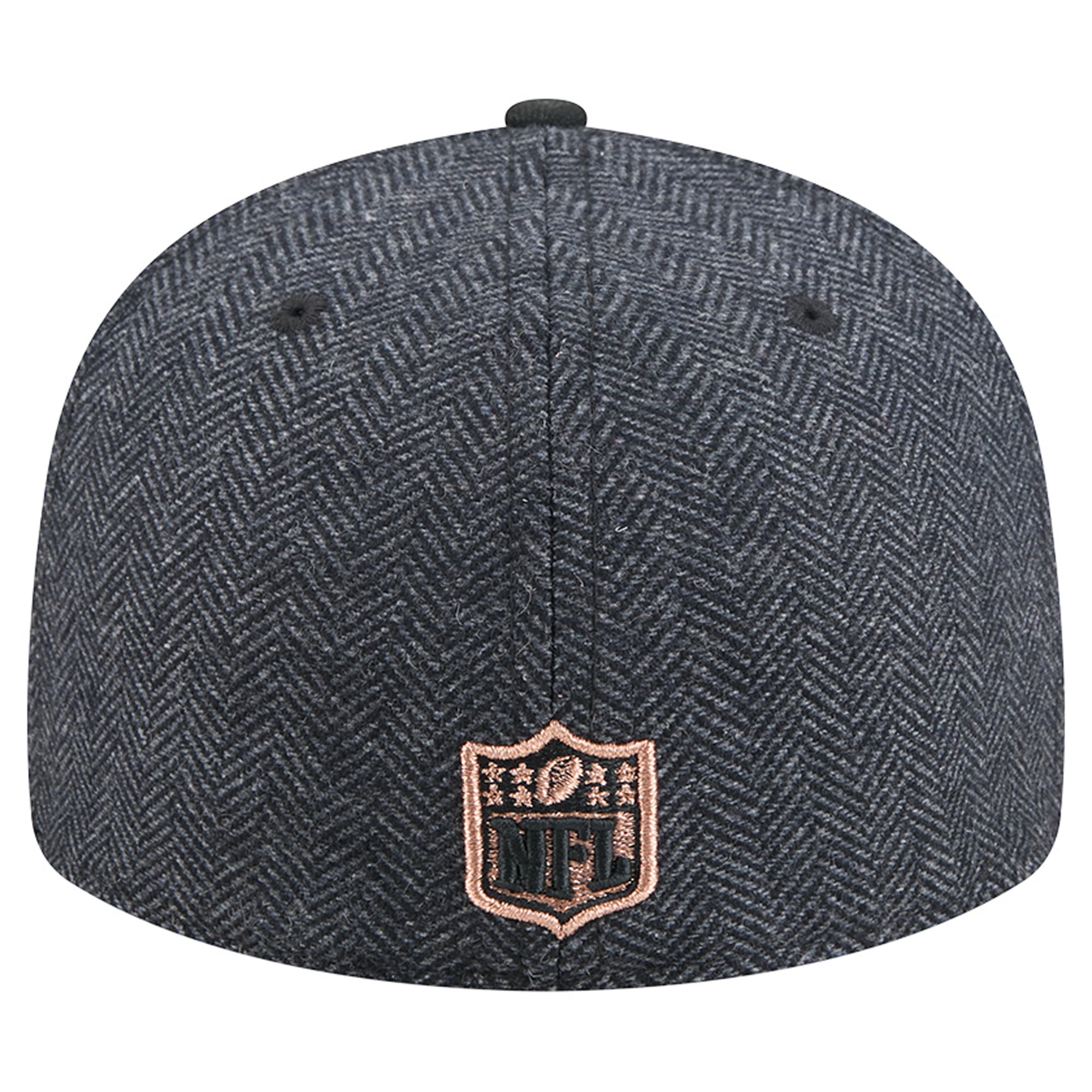 Casquette ajustée New Era Chicago Bears noire en fausse laine 59FIFTY pour homme