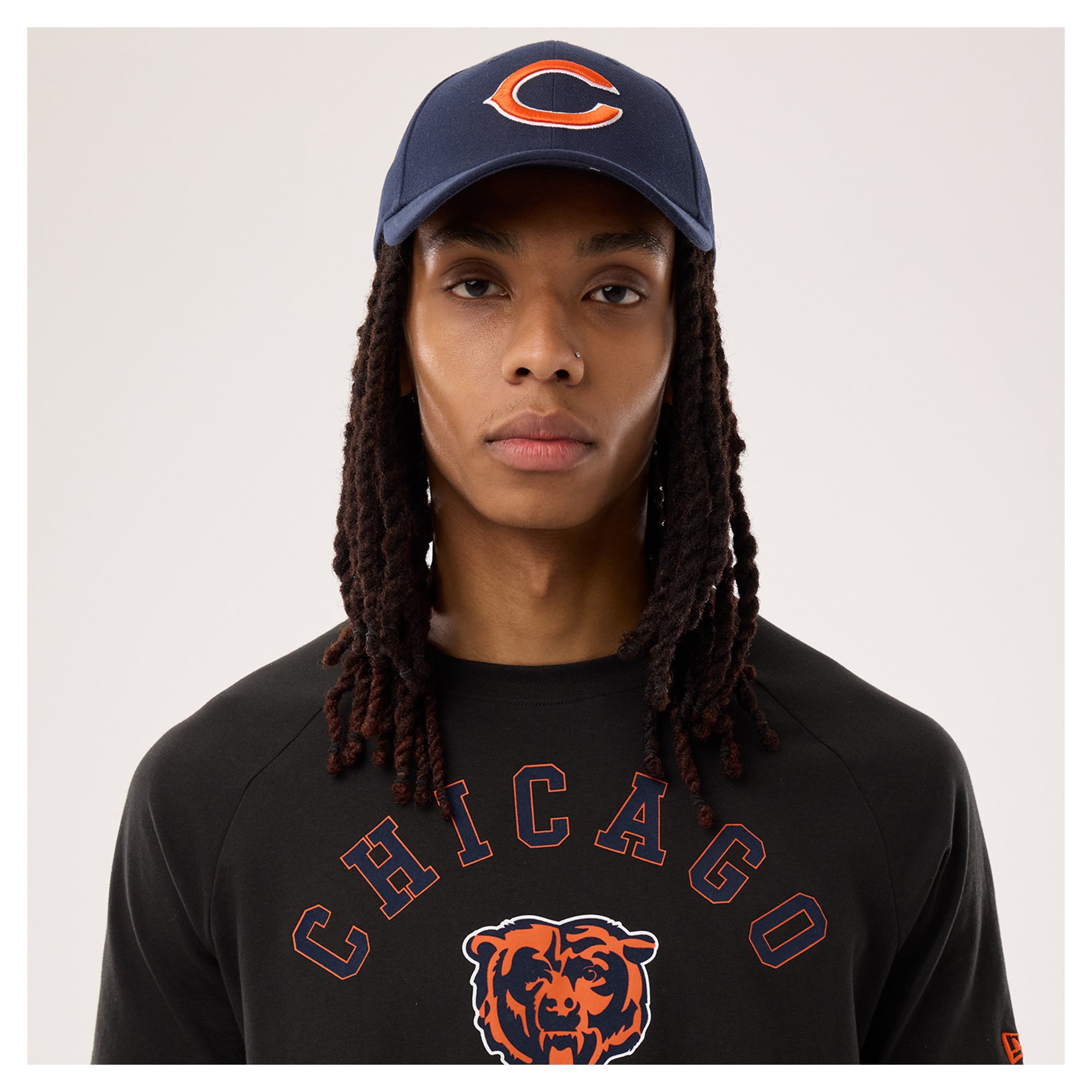 Men's New Era Black Chicago Bears Functional Fandom T-Shirt