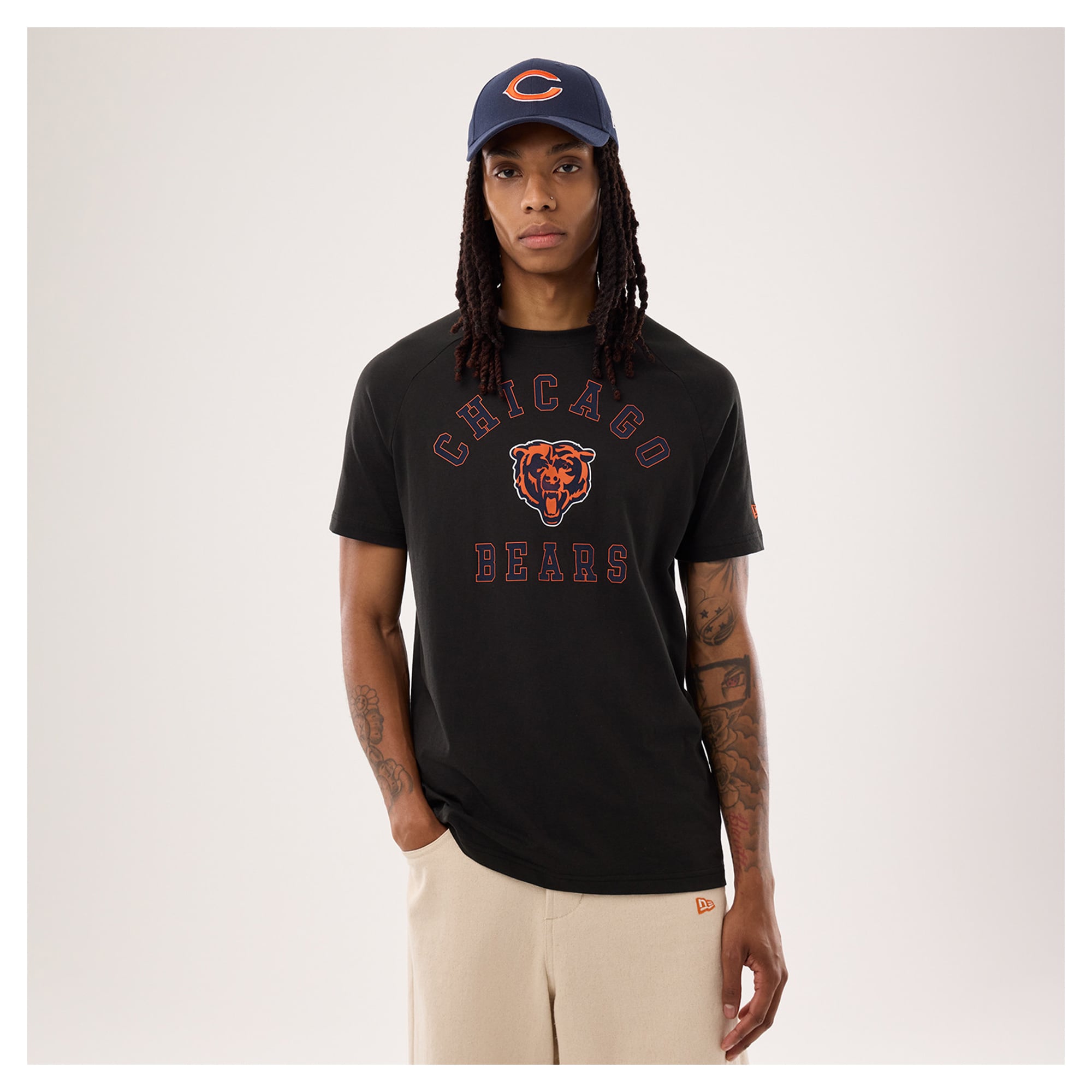 Men's New Era Black Chicago Bears Functional Fandom T-Shirt