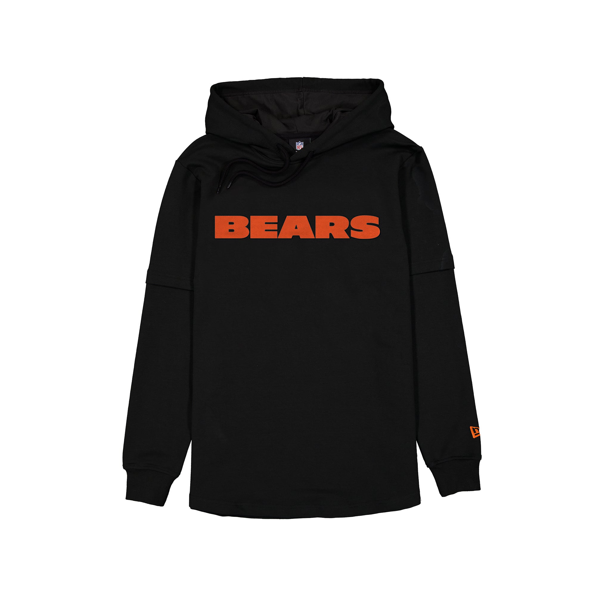 Men's New Era Black Chicago Bears Functional Fandom Twofer Hoodie