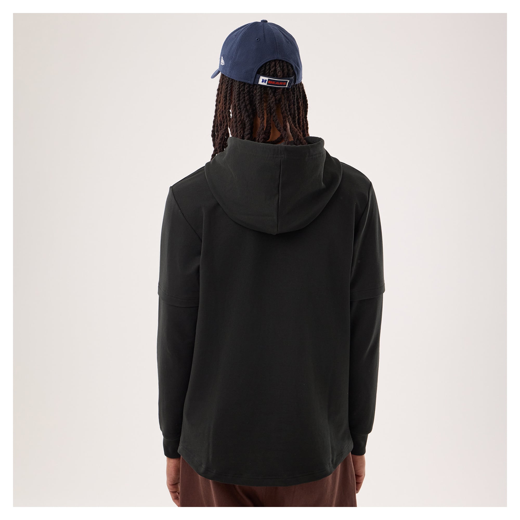 Men's New Era Black Chicago Bears Functional Fandom Twofer Hoodie