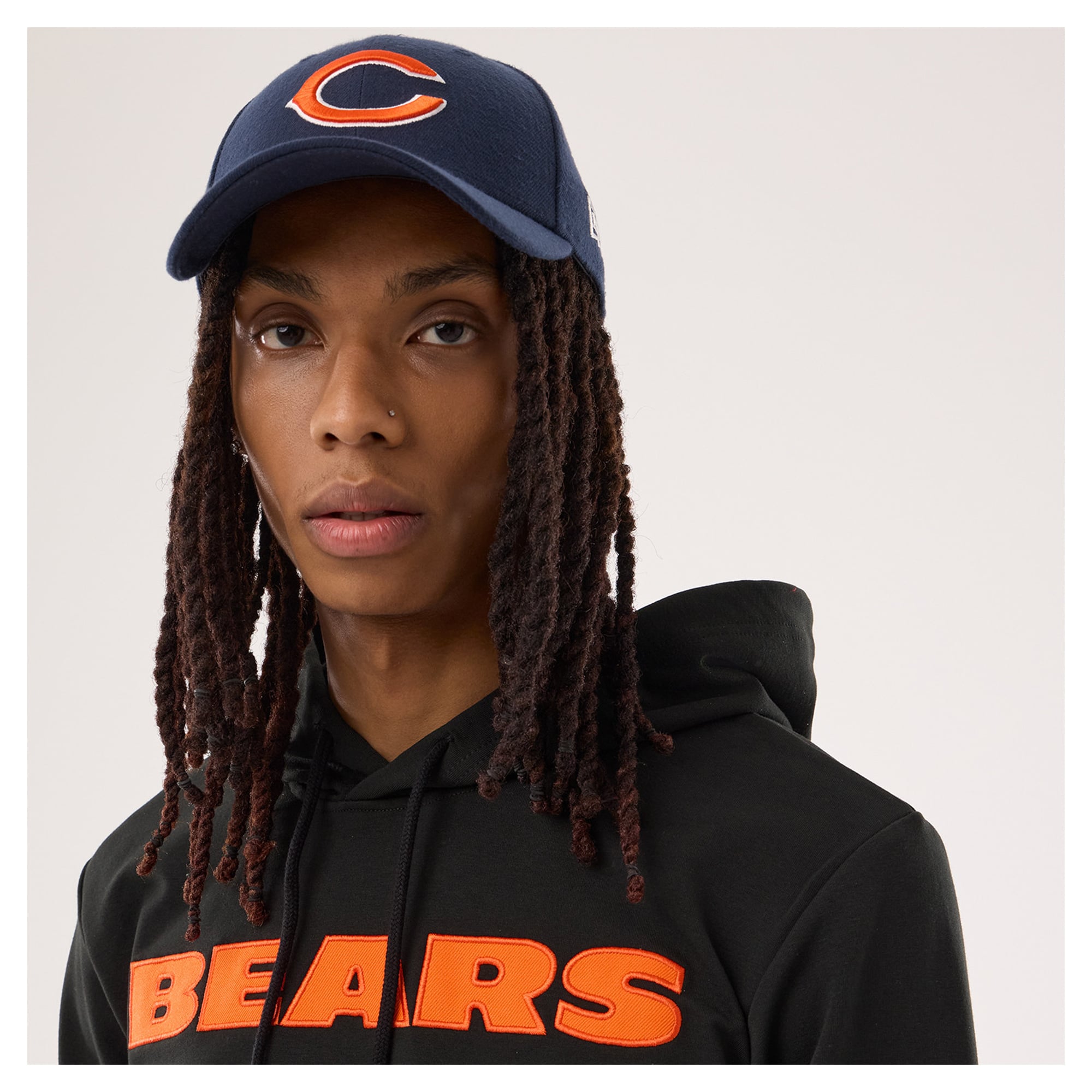 Men's New Era Black Chicago Bears Functional Fandom Twofer Hoodie