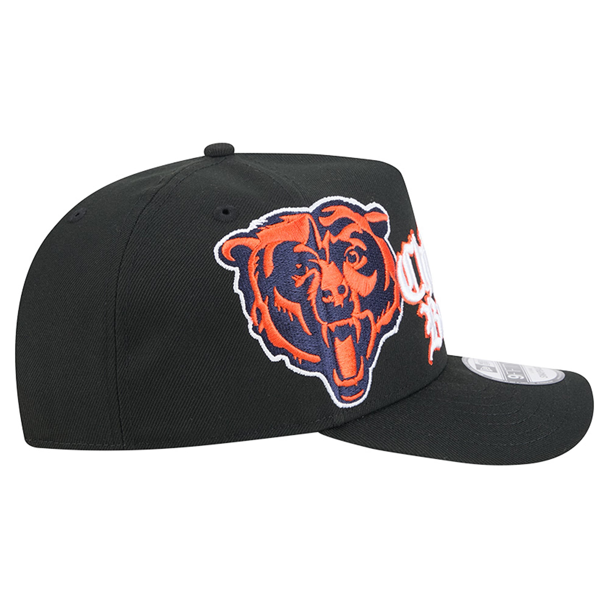 Men's New Era Black Chicago Bears Proud A-Frame 9FIFTY Snapback Hat