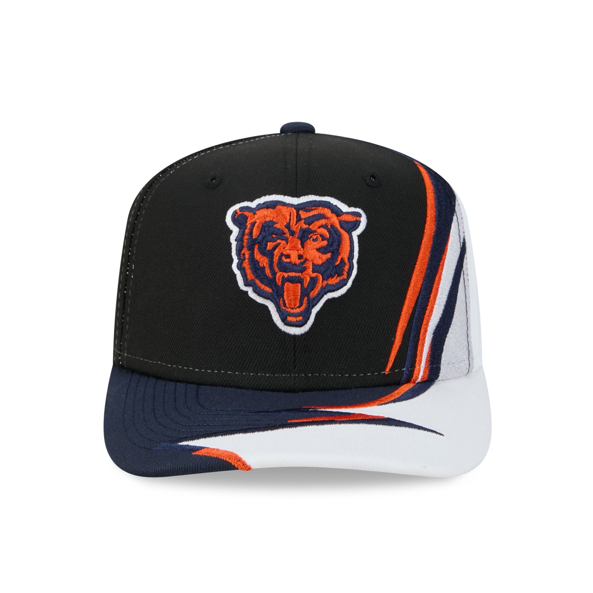 Men's New Era Black/White Chicago Bears Fan 9SEVENTY Adjustable Hat