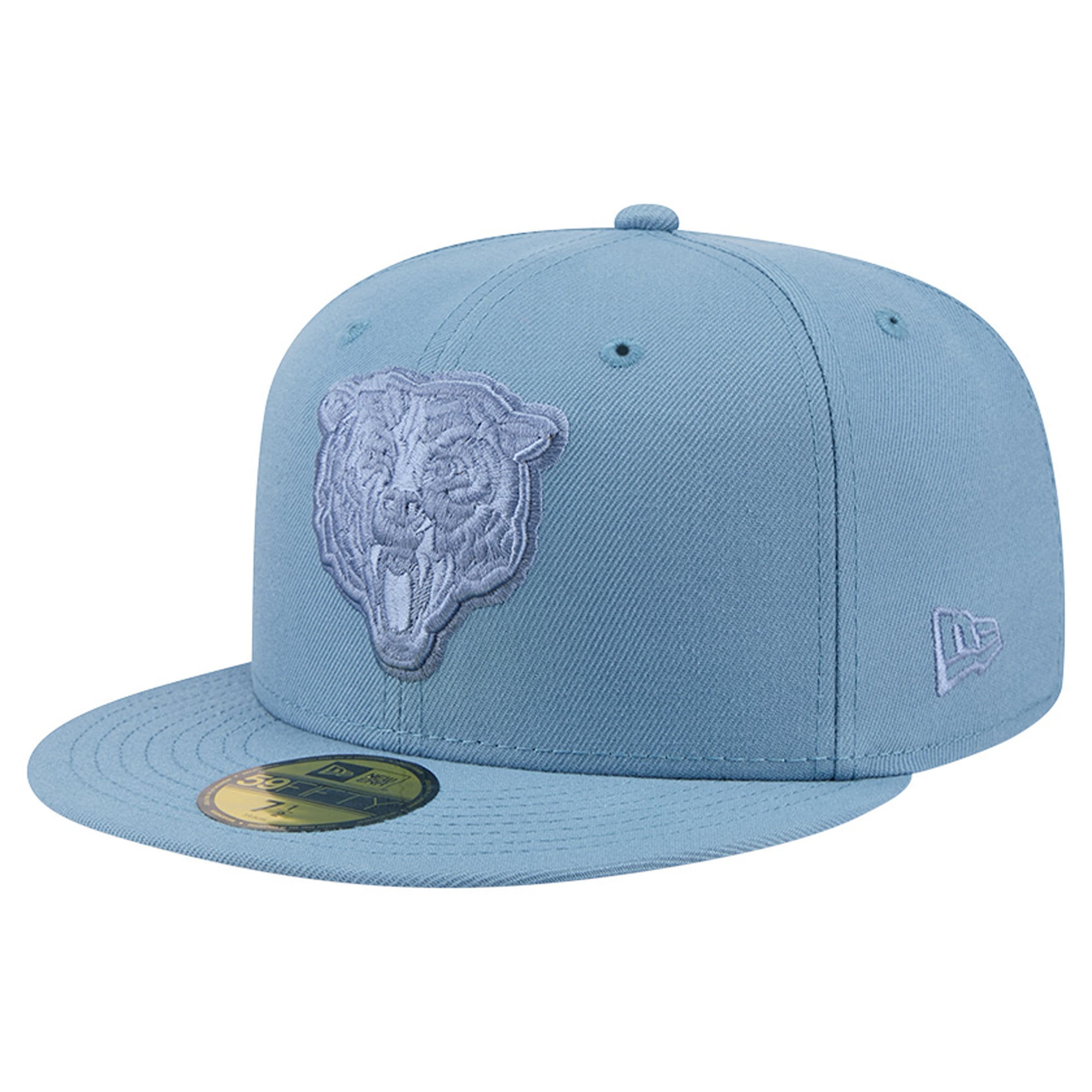 Casquette ajustée New Era 59FIFTY bleue pour homme, Chicago Bears, coloris assorti