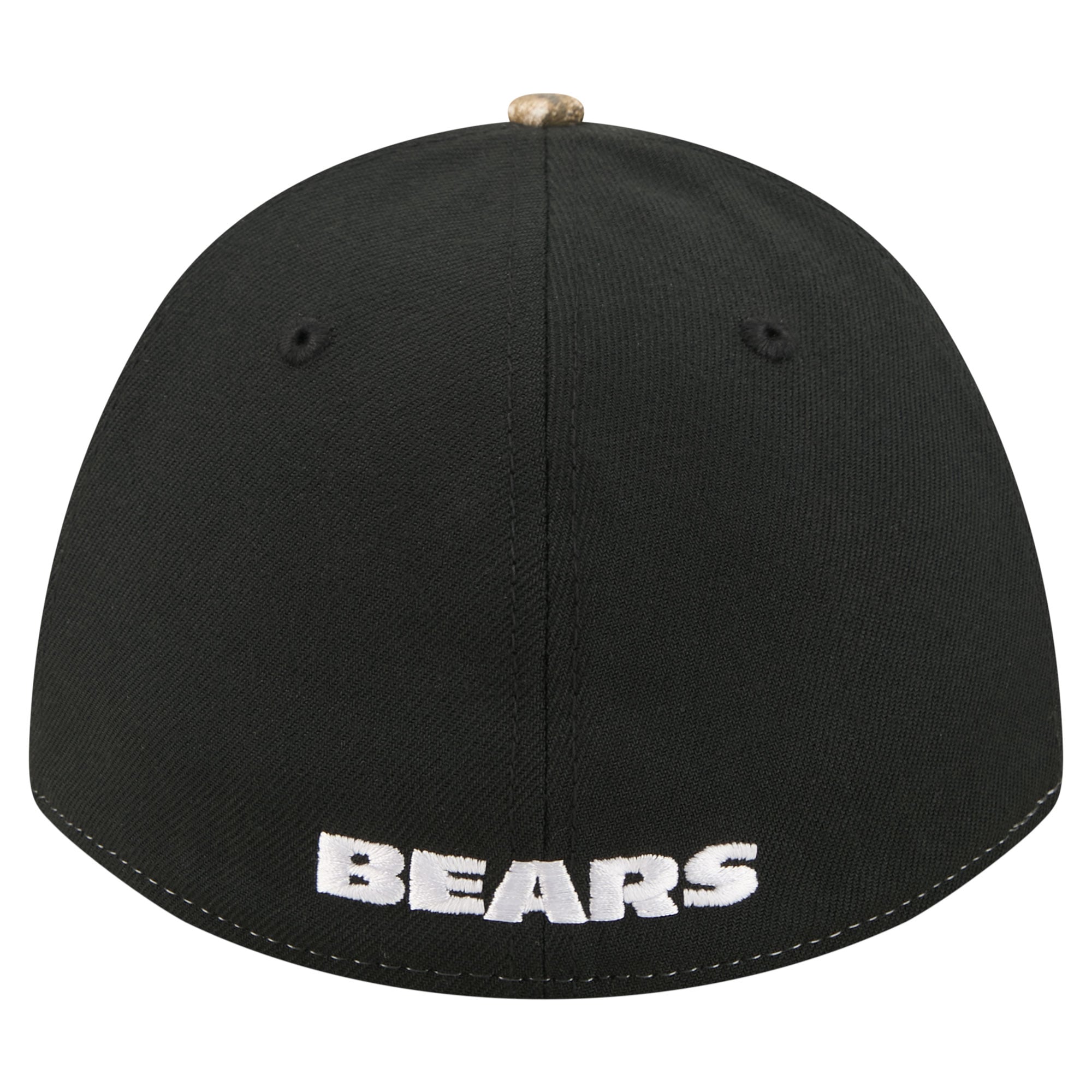 Men's New Era Camo/Black Chicago Bears Team Collection RealTree 39THIRTY M-Crown A-Frame Flex Hat