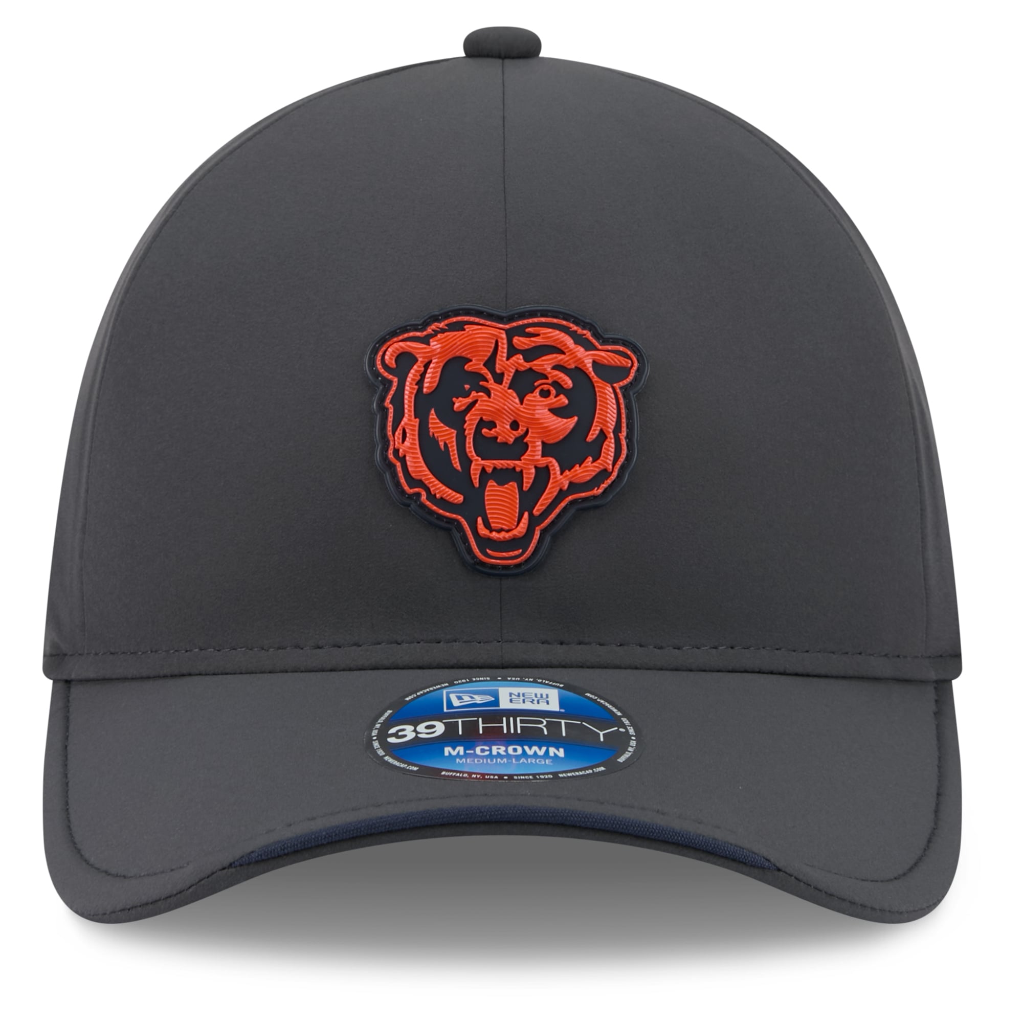 Men's New Era Charcoal Chicago Bears 2026 Sideline Cold Weather  39THIRTY M-Crown Stretch Hat