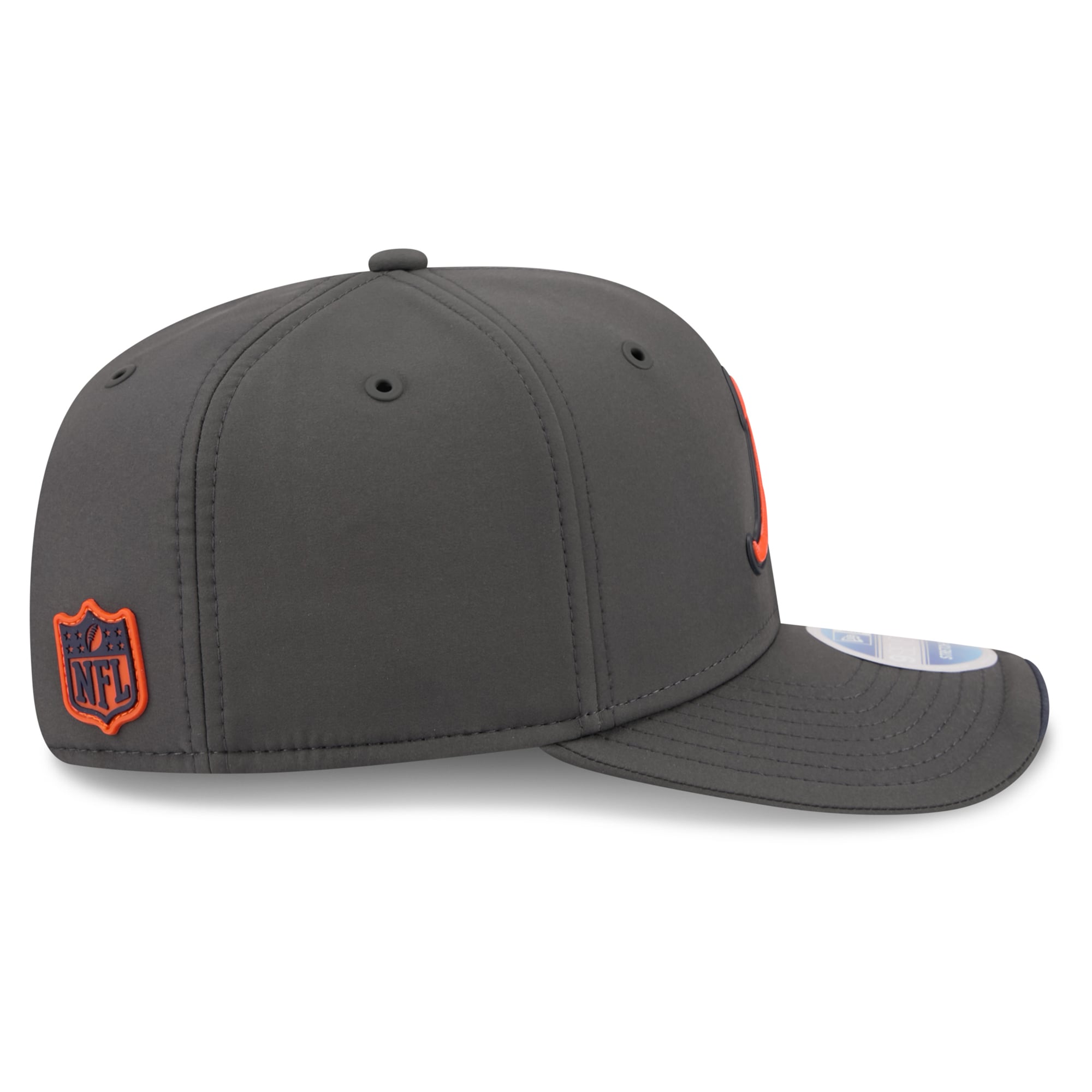 Casquette ajustable New Era anthracite Chicago Bears 2026 Sideline pour homme, modèle 9SEVENTY
