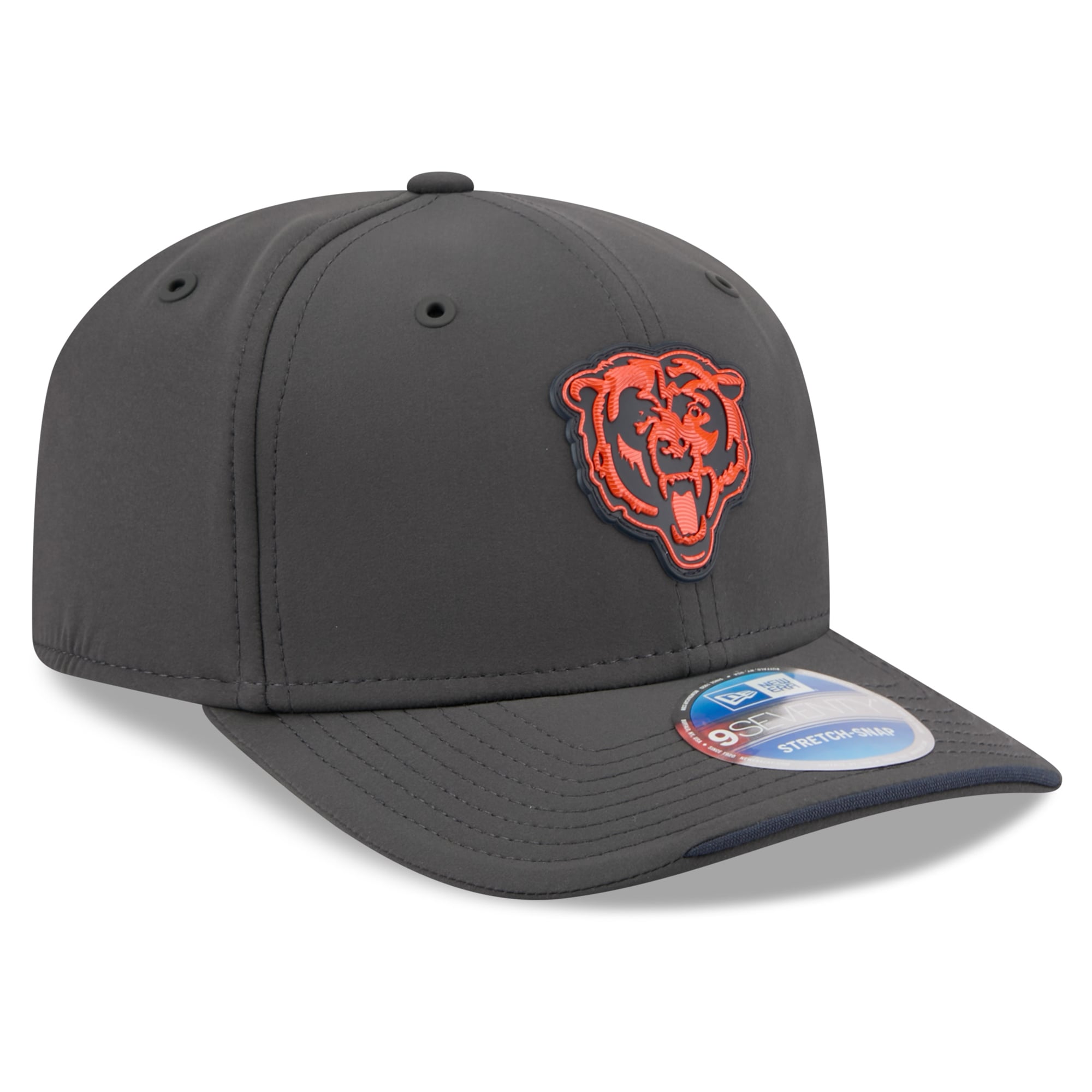 Men's New Era Charcoal Chicago Bears 2026 Sideline Cold Weather 9SEVENTY Adjustable Hat