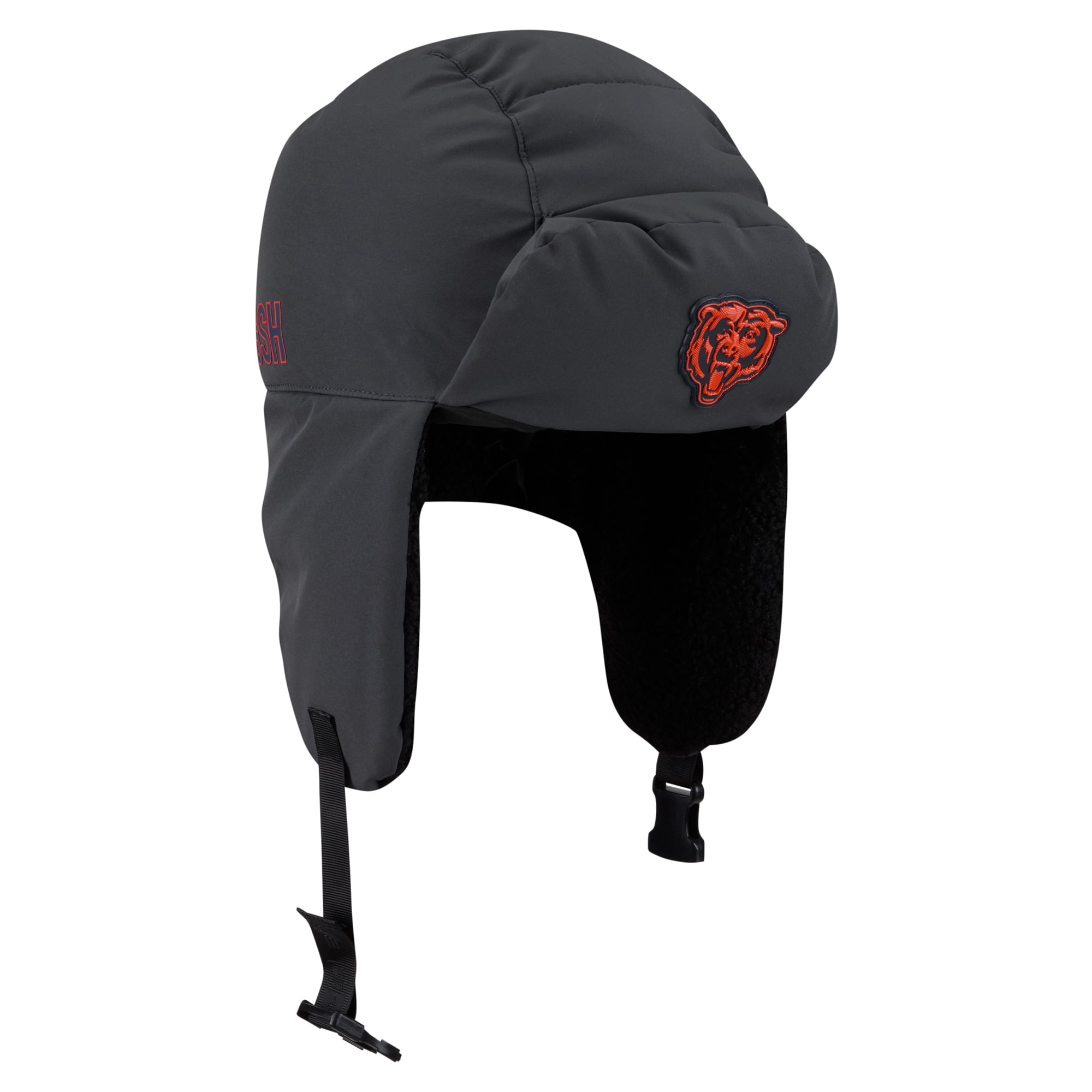 Casquette trappeur New Era anthracite Chicago Bears 2026 pour homme
