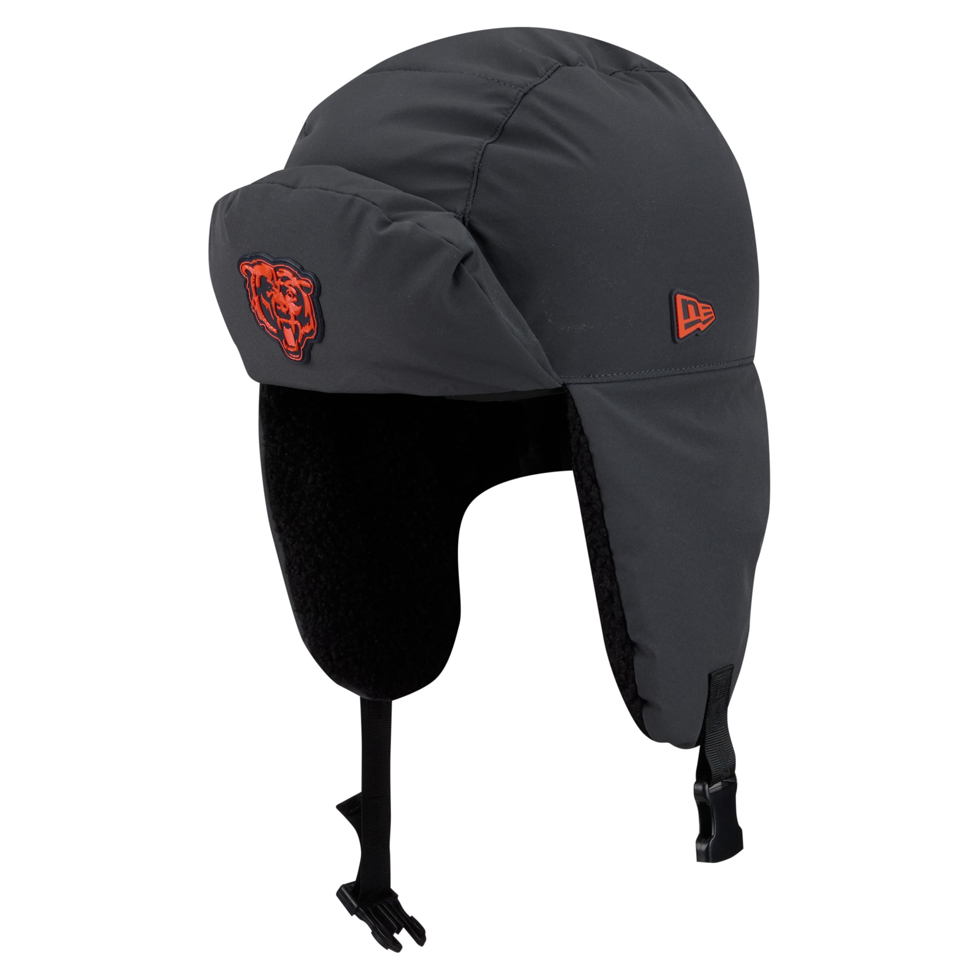 Casquette trappeur New Era anthracite Chicago Bears 2026 pour homme